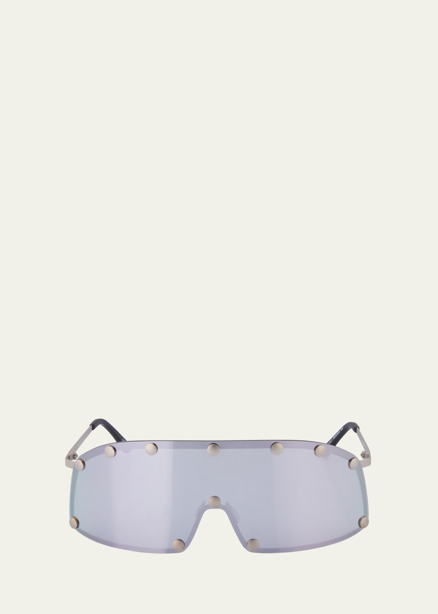 Rick Owens Men's Steel Shield Sunglasses Image 1 of 5