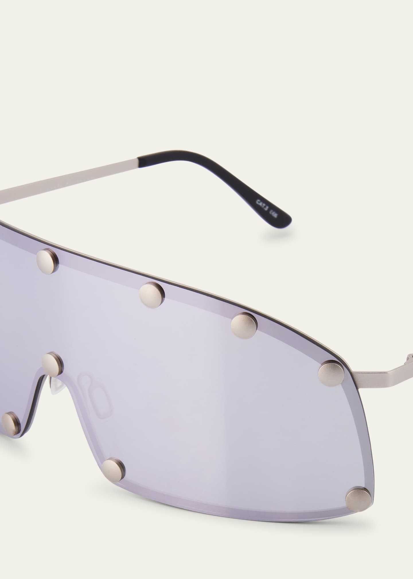 Rick Owens Men's Steel Shield Sunglasses Image 5 of 5