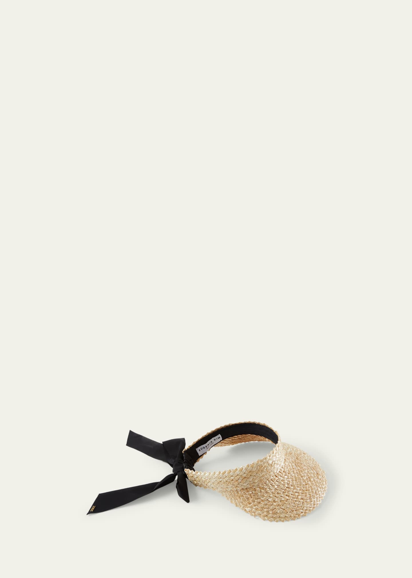 Eugenia Kim Ricky Braided Straw Visor Image 2 of 3