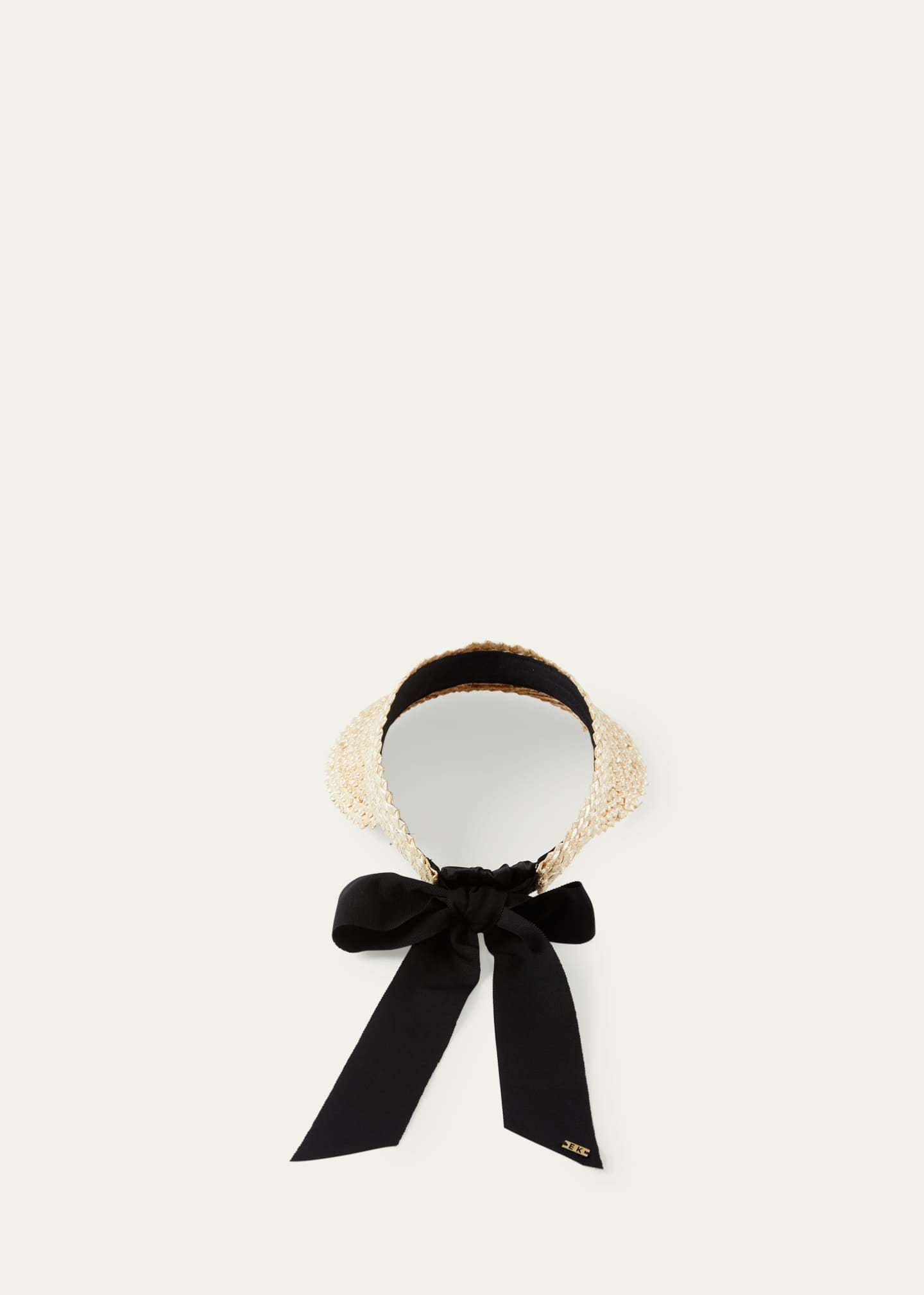 Eugenia Kim Ricky Braided Straw Visor Image 3 of 3