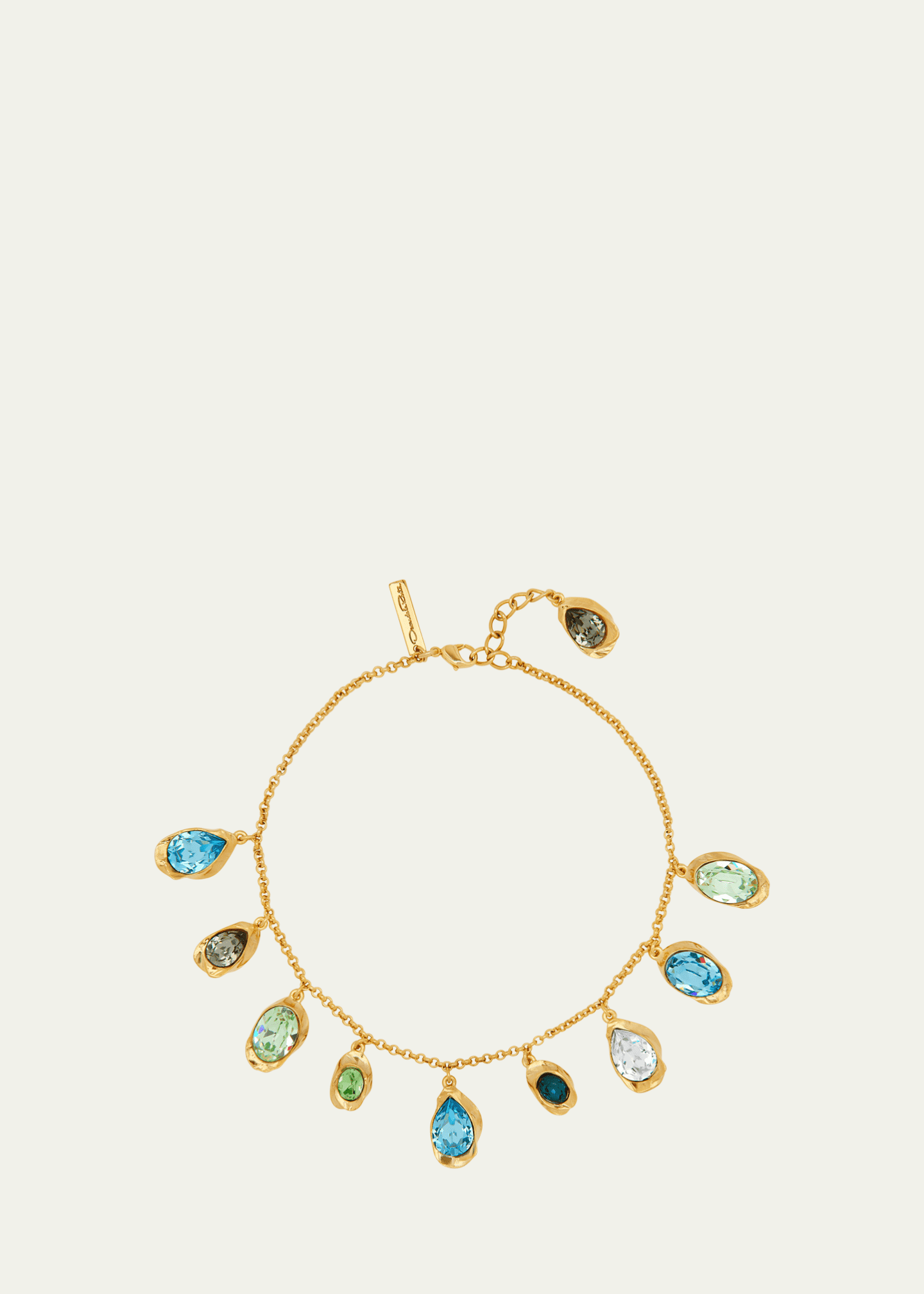 Oscar de la Renta Multicolored Crystal Necklace