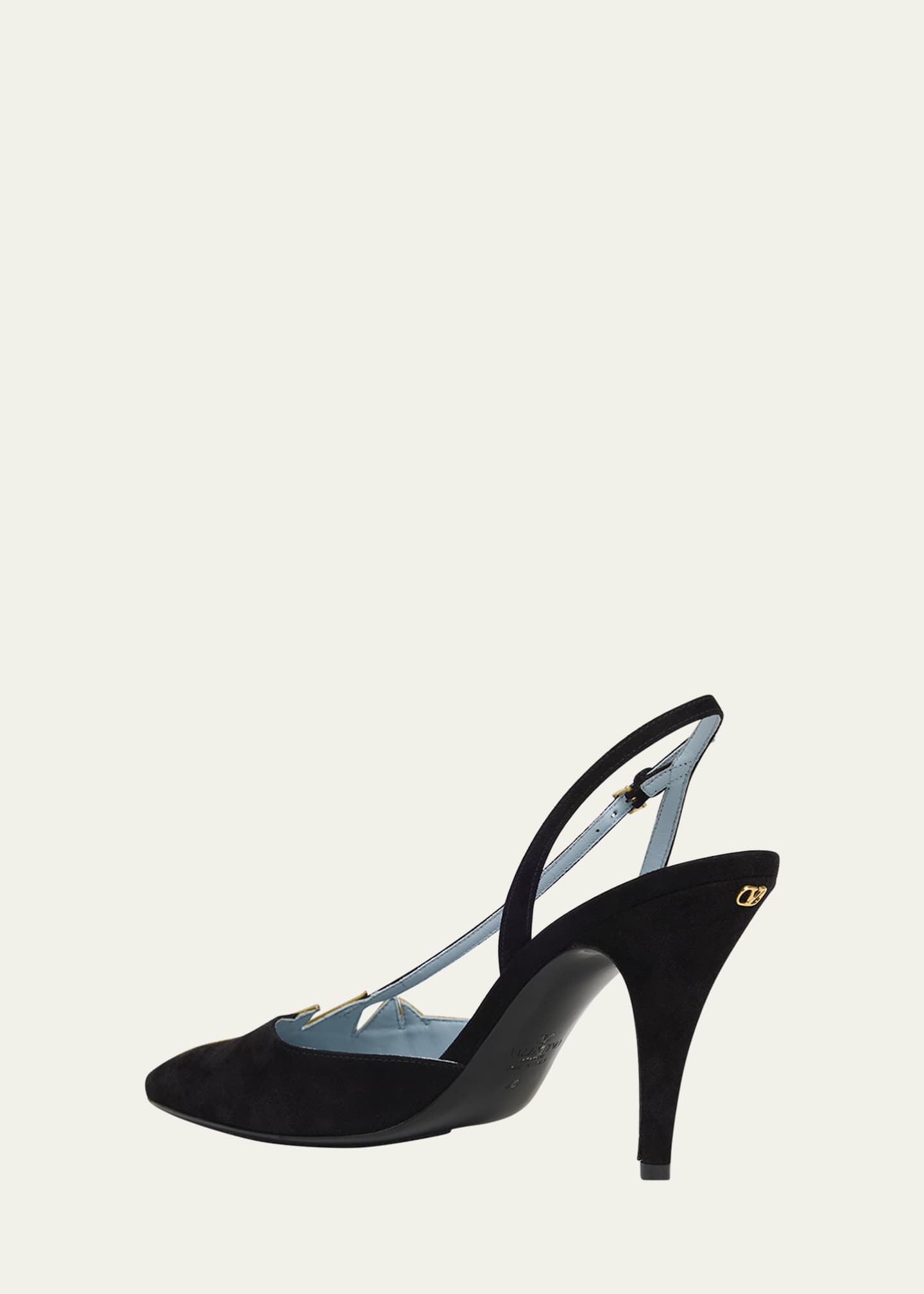 Valentino Garavani Foliage Slingback Pumps Image 4 of 6