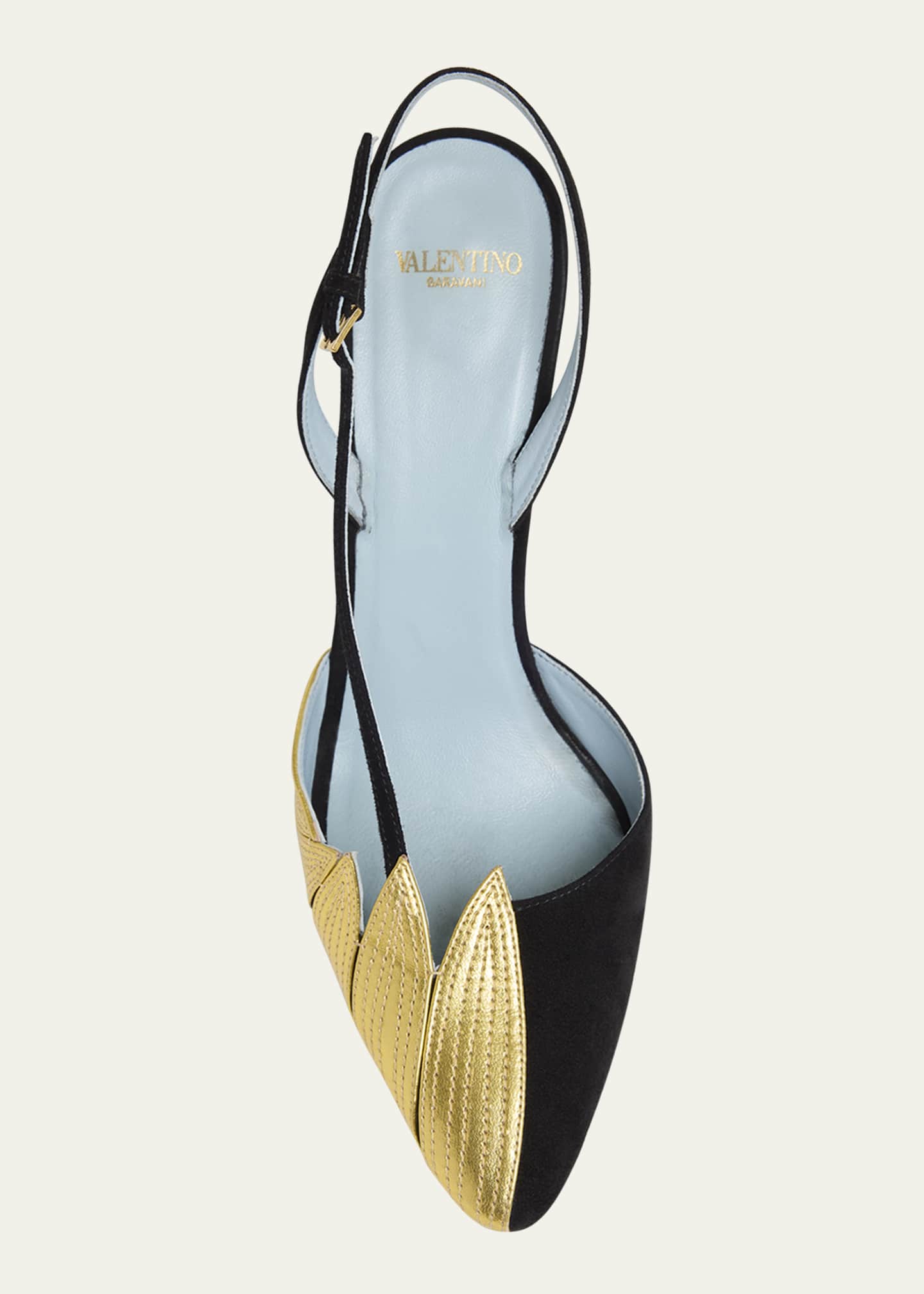 Valentino Garavani Foliage Slingback Pumps Image 6 of 6