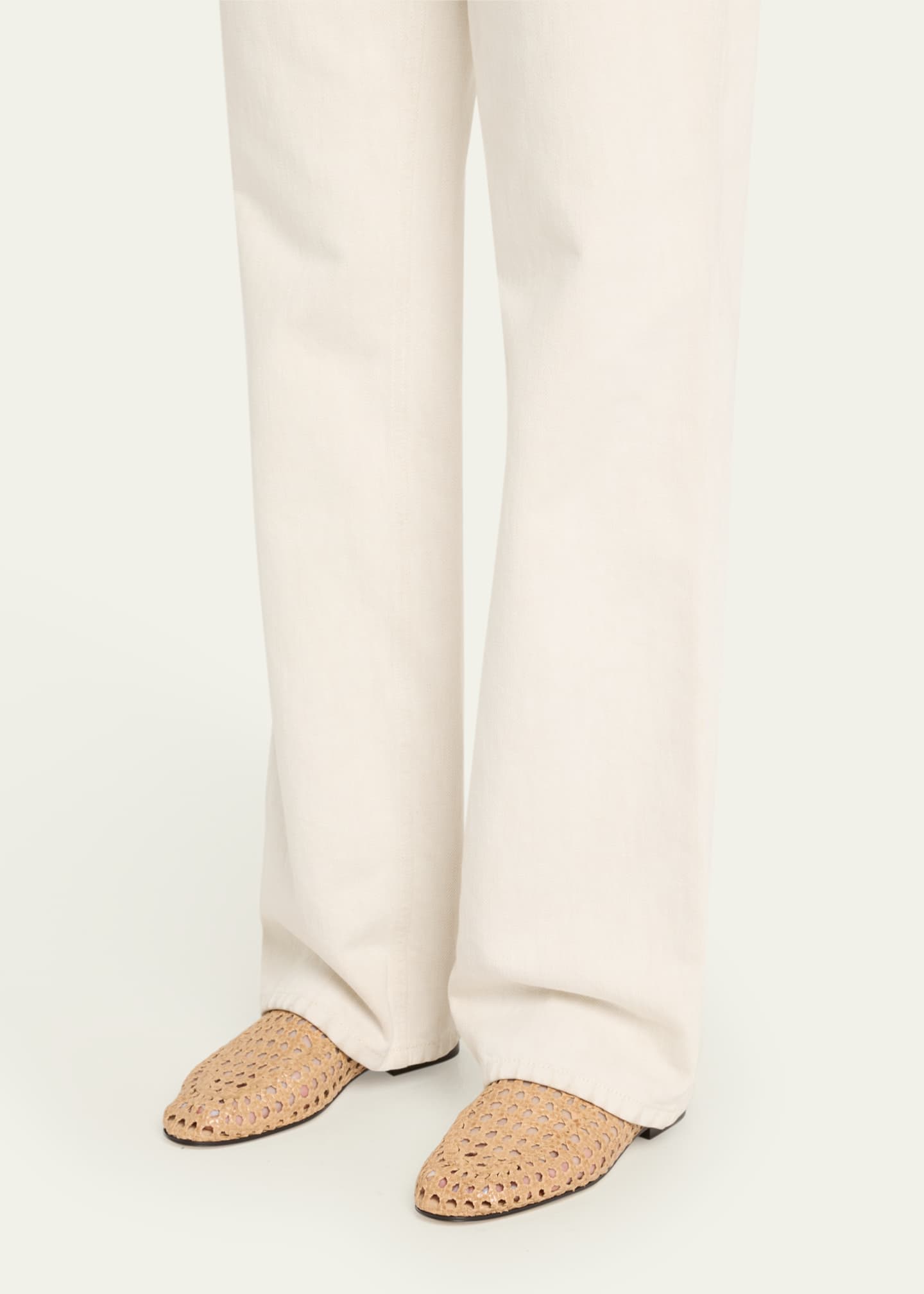 Loro Piana Woven Leather Slip-On Loafers Image 2 of 6