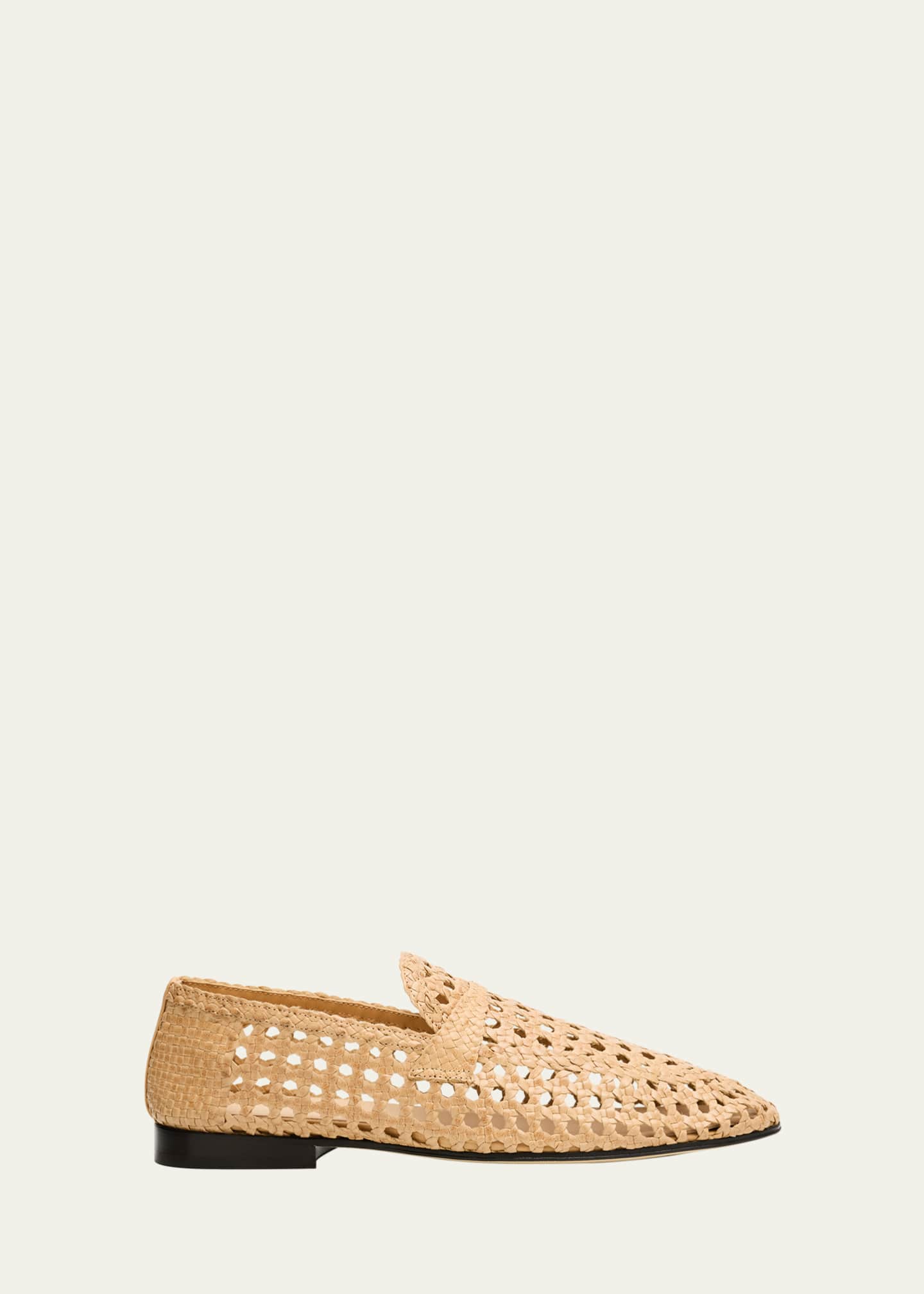 Loro Piana Woven Leather Slip-On Loafers Image 1 of 6