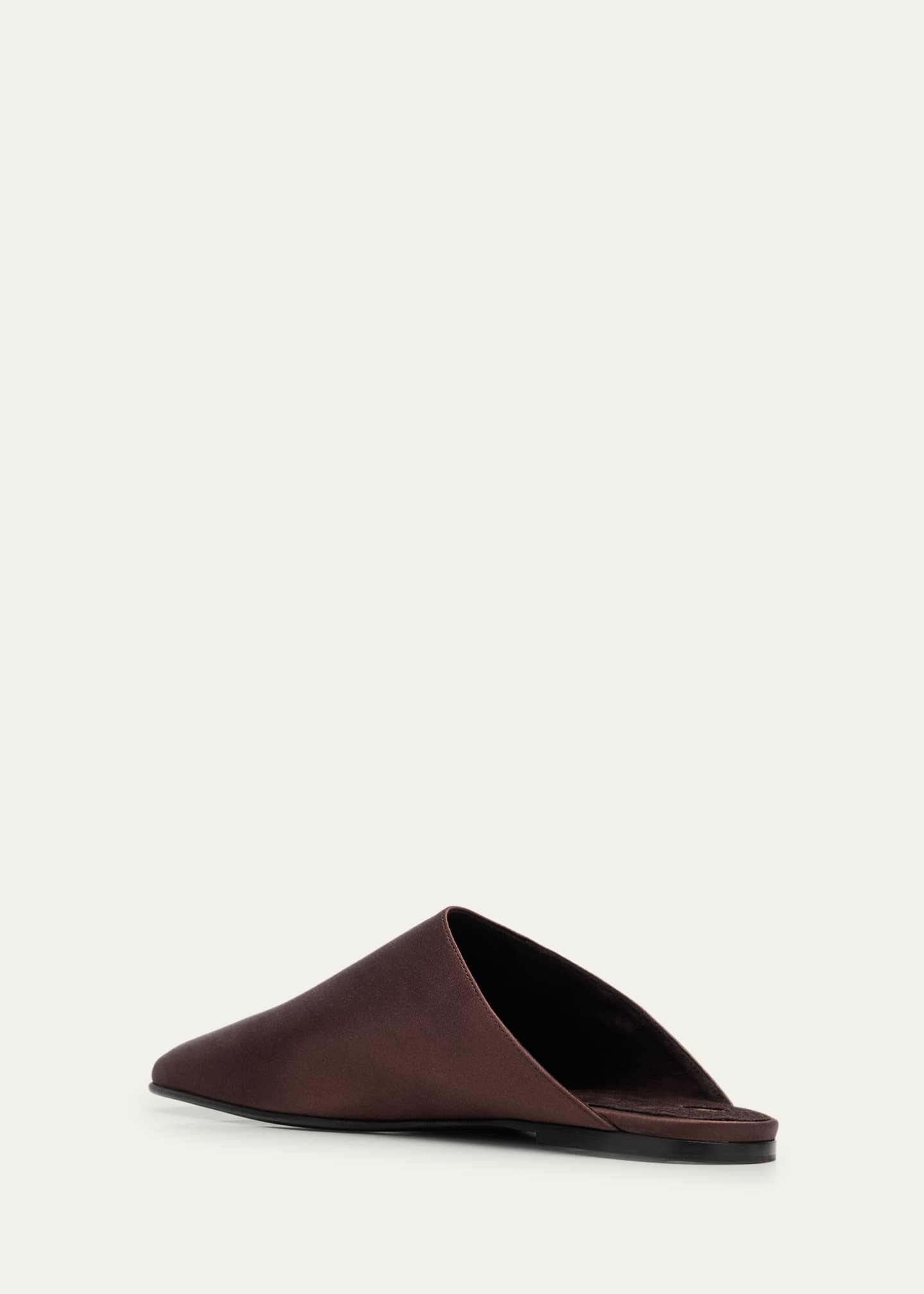 Loro Piana Alba Satin Ballerina Mules Image 2 of 4