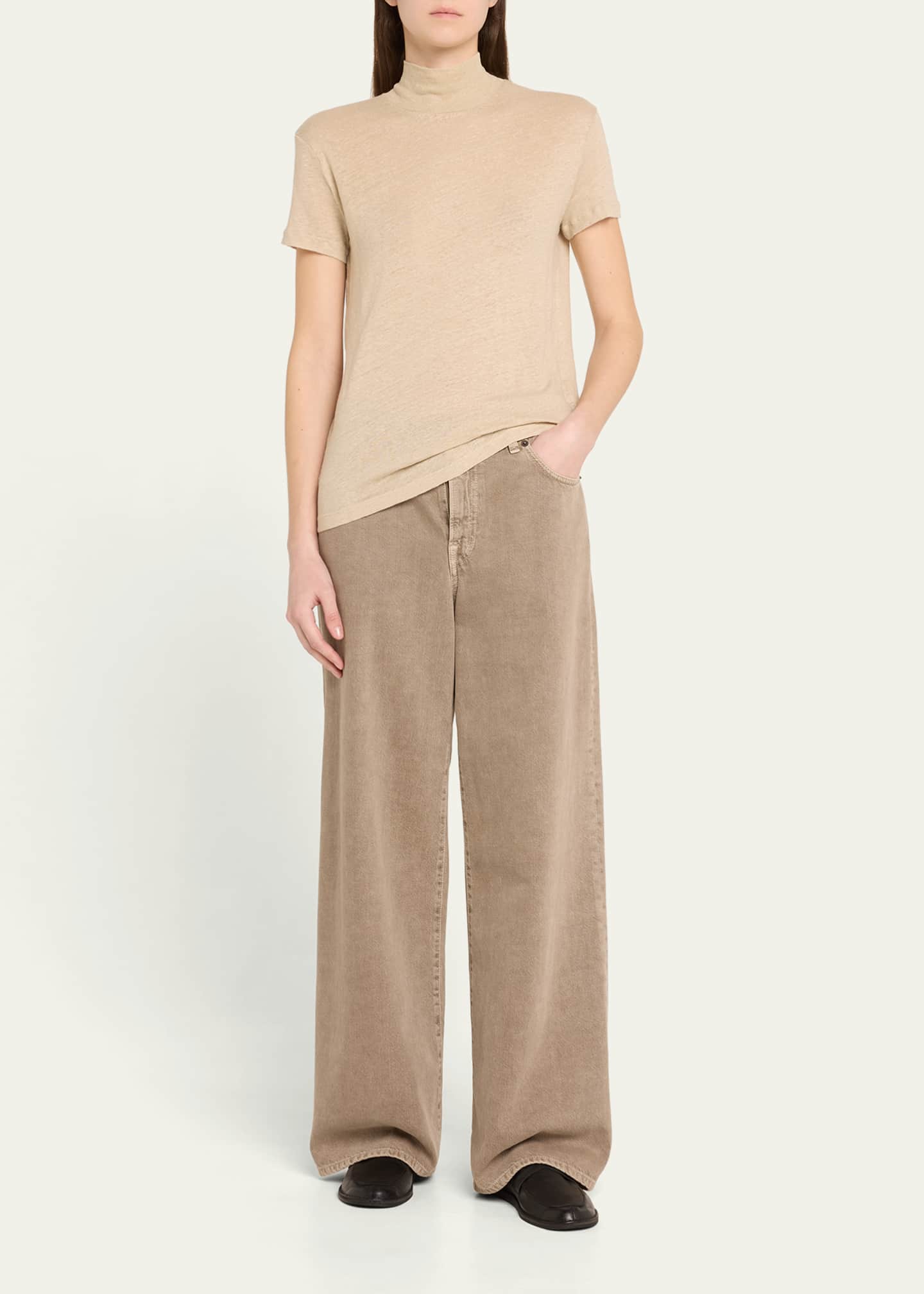 Iro Wake Mock-Neck Top Image 2 of 5