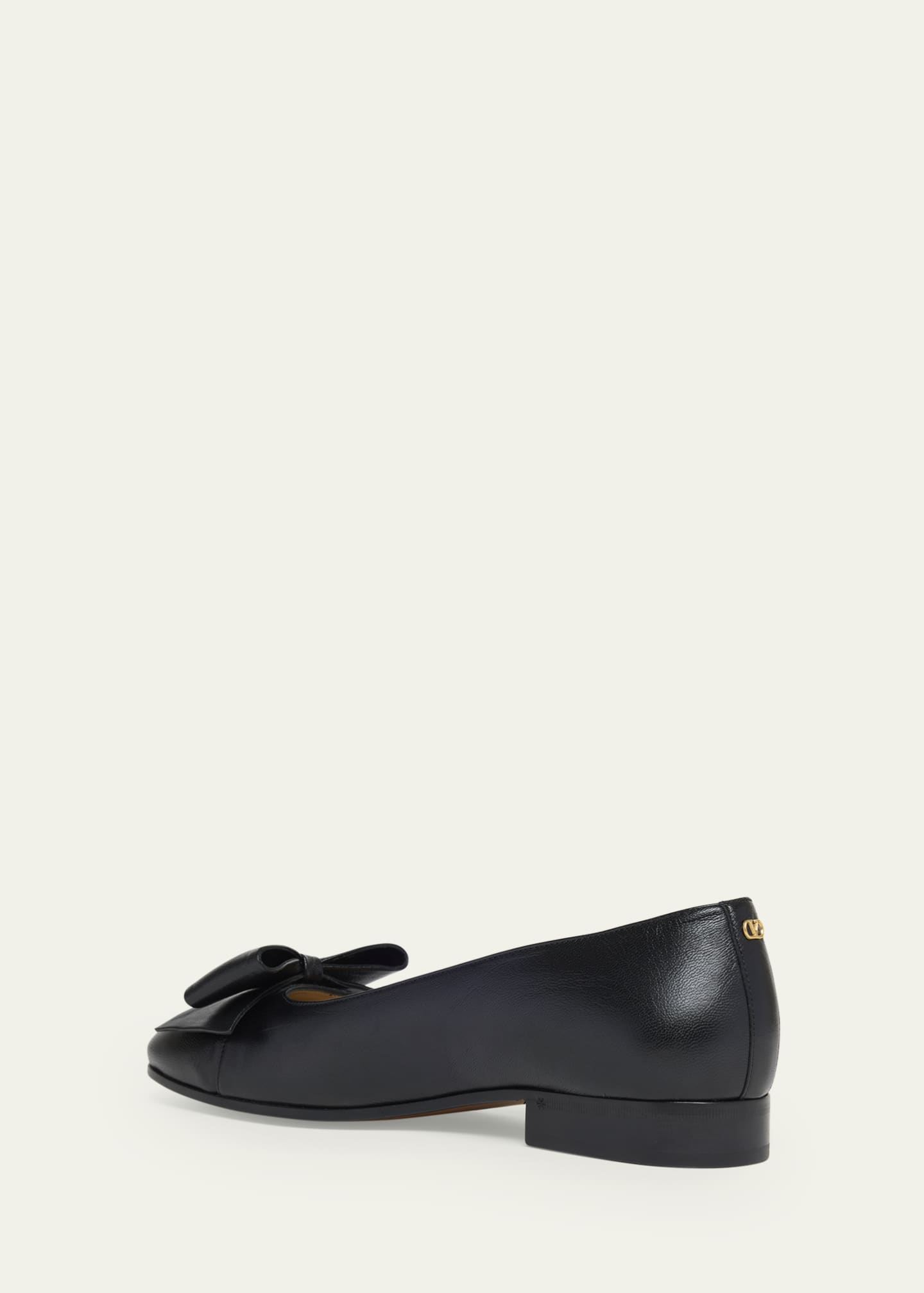 Valentino Garavani Men's Bowow Ballerina Leather Loafers Image 4 of 6
