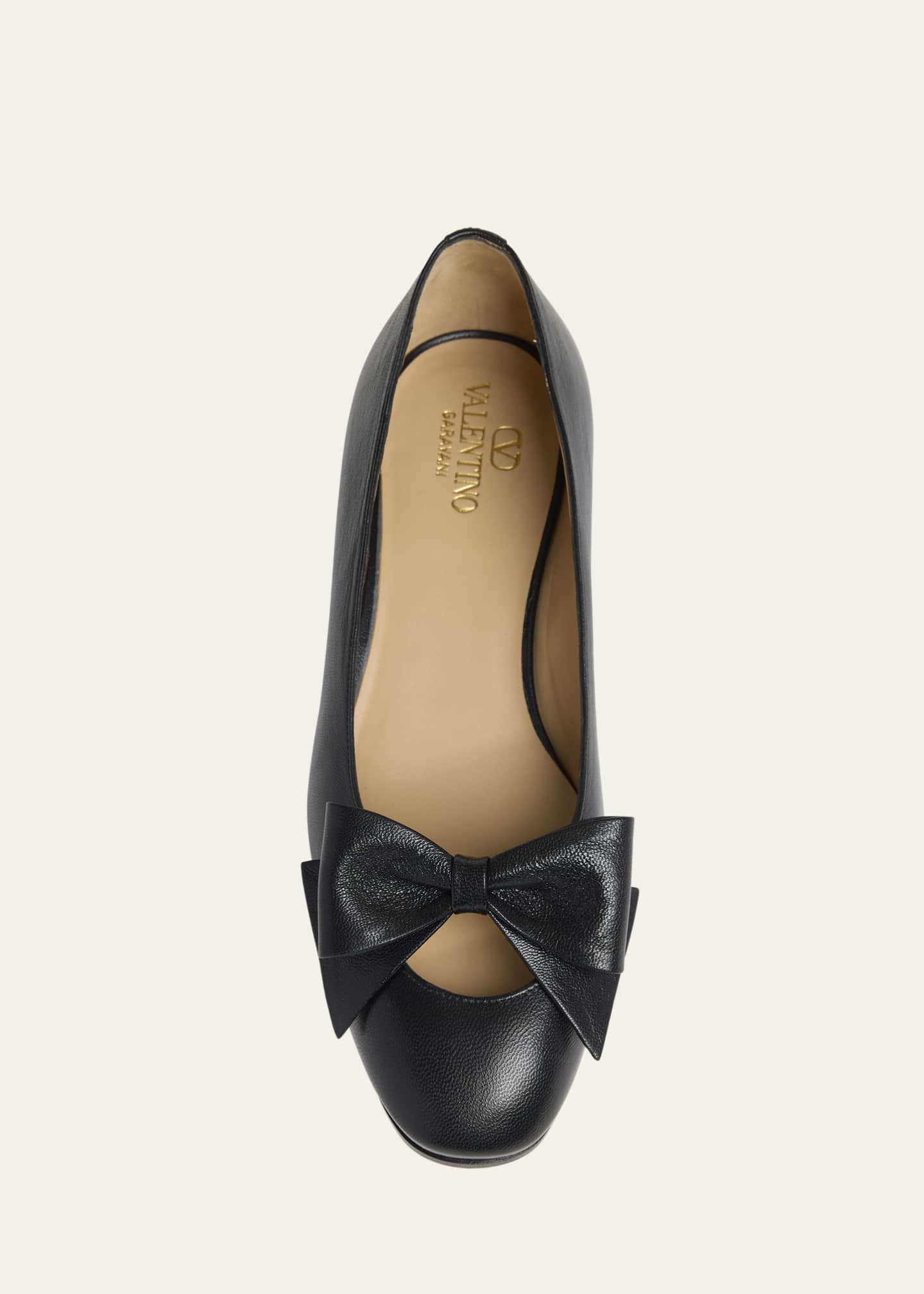 Valentino Garavani Men's Bowow Ballerina Leather Loafers Image 6 of 6