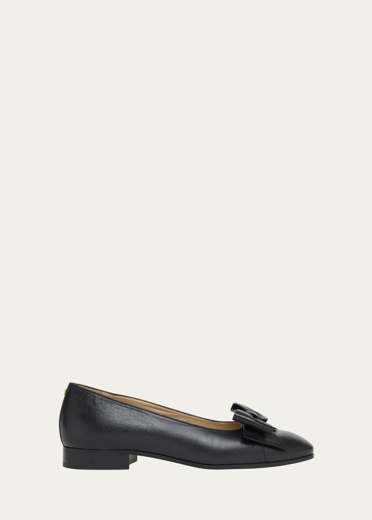 Valentino Garavani Men's Bowow Ballerina Leather Loafers Image 1 of 6