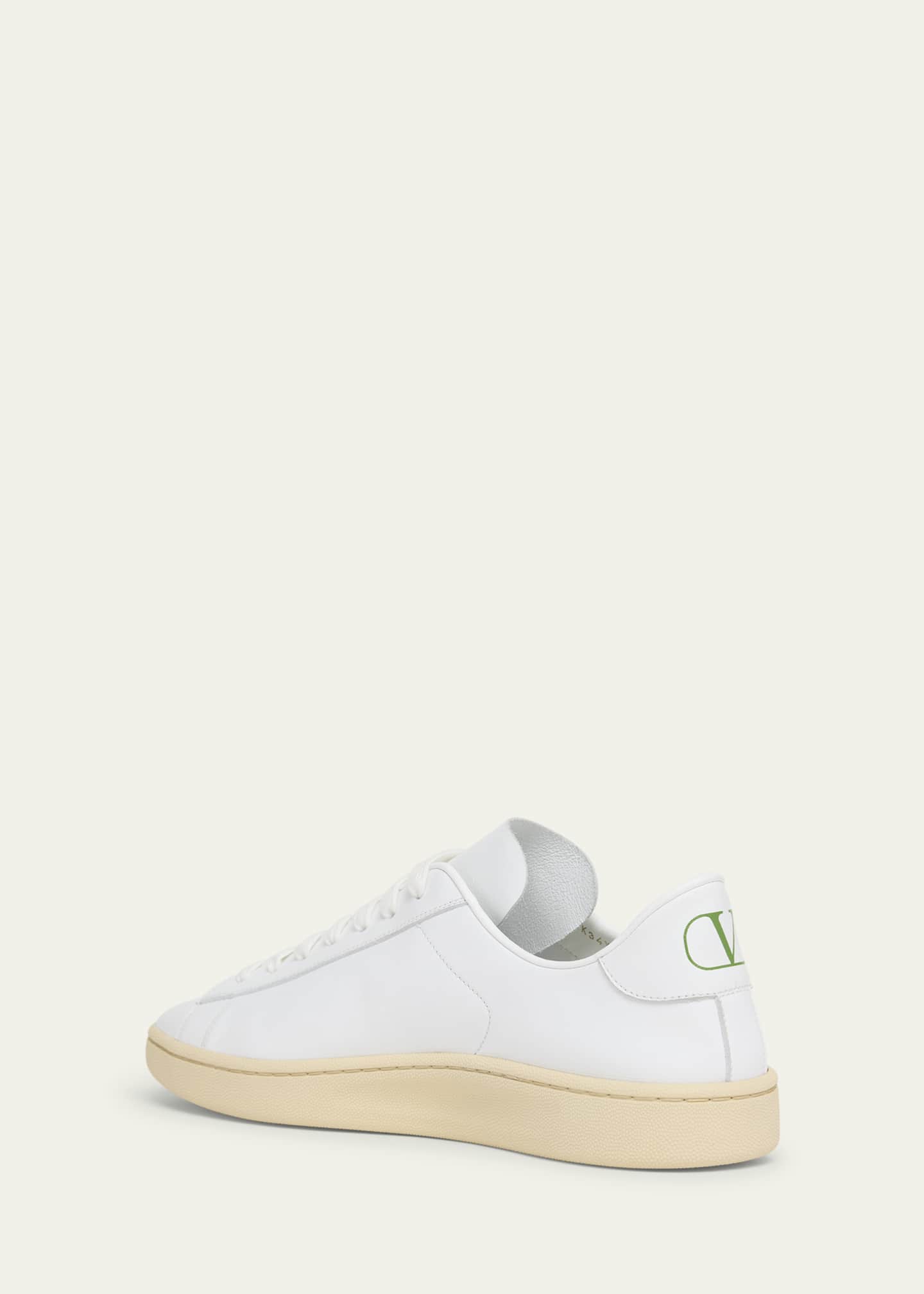 Valentino Garavani Men's Royco V Logo Calfskin Low-Top Sneakers Image 4 of 6