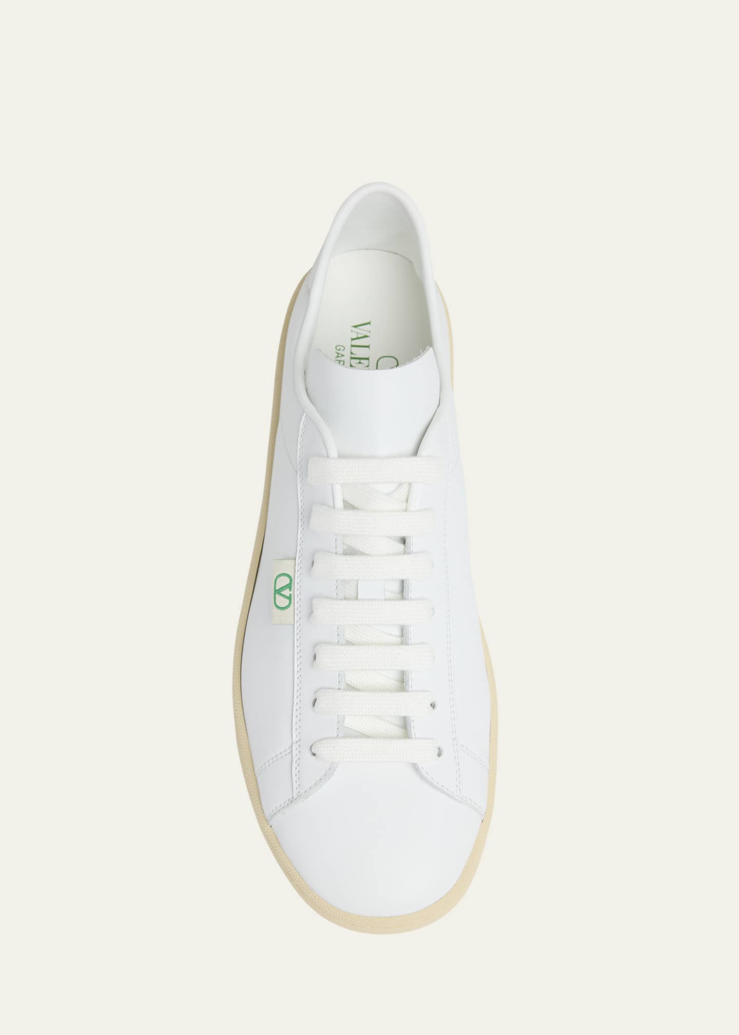 Valentino Garavani Men's Royco V Logo Calfskin Low-Top Sneakers Image 6 of 6