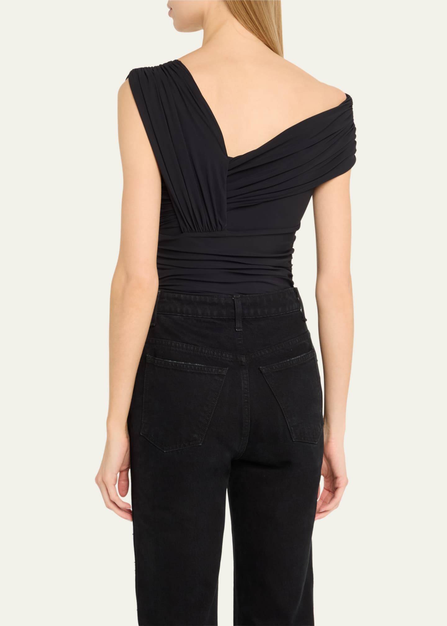 AGOLDE Etienne Draped Bodysuit Image 3 of 5