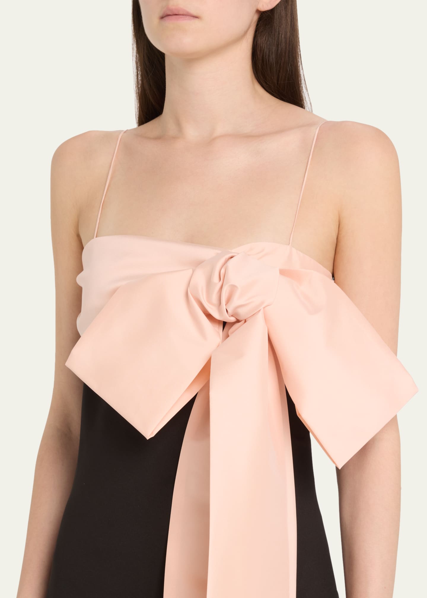 BERNADETTE Bow Strapless Colum Gown Image 5 of 5