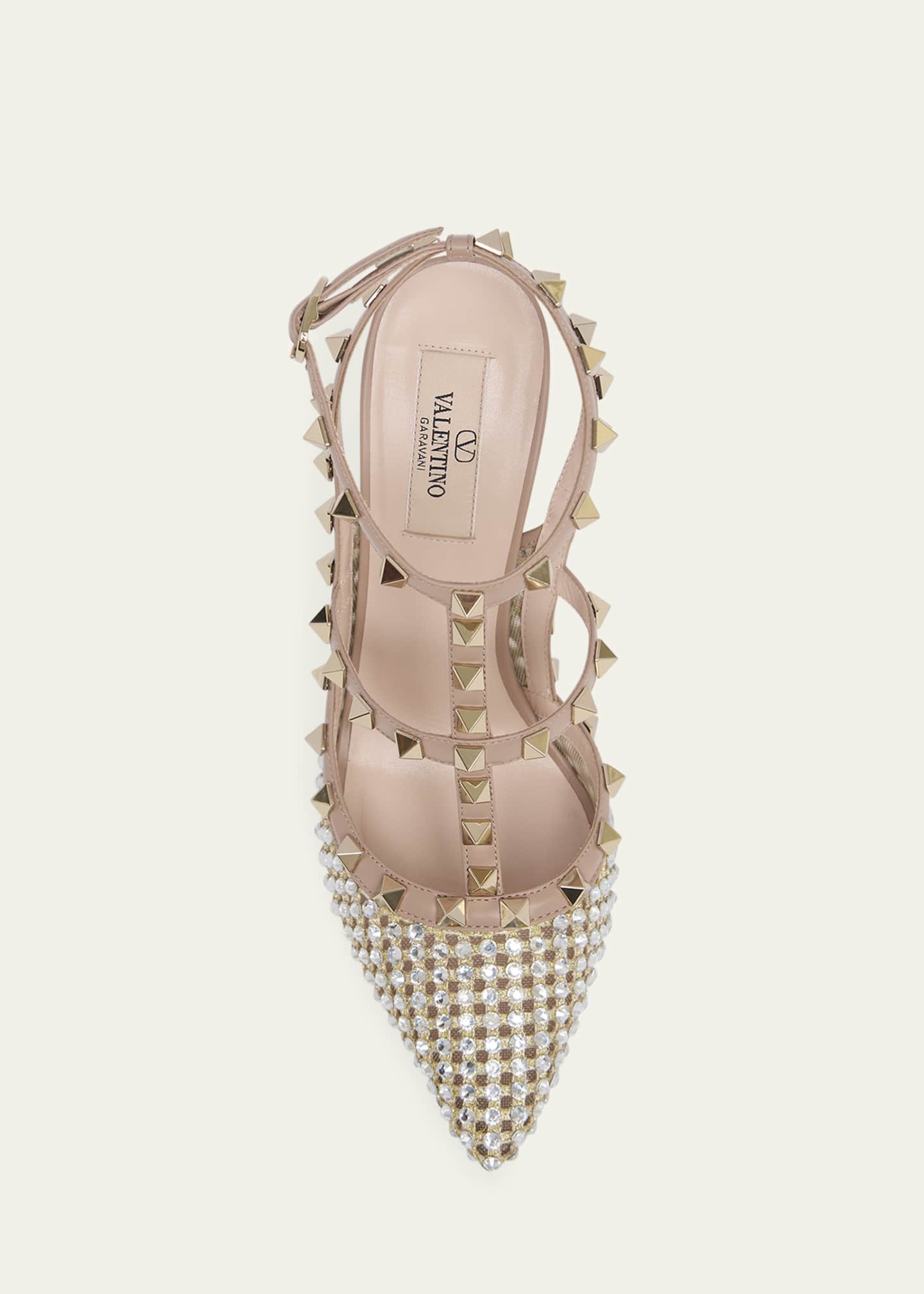 Valentino Rockstud Strass Caged Pumps Image 4 of 4