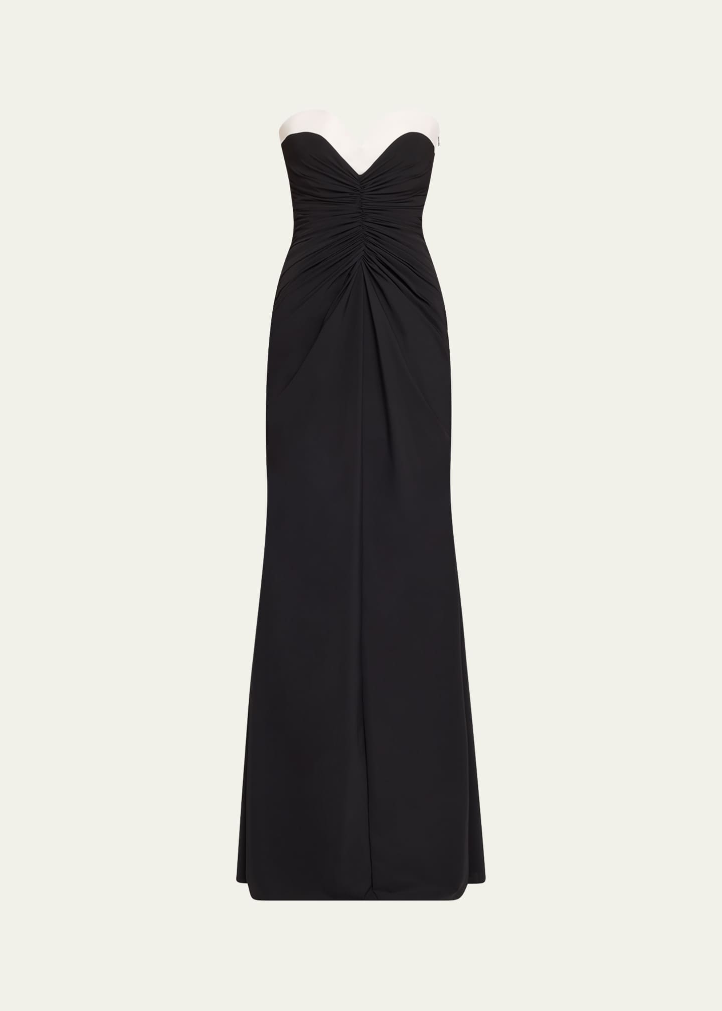 Tokumy Strapless Ruched Jersey Gown