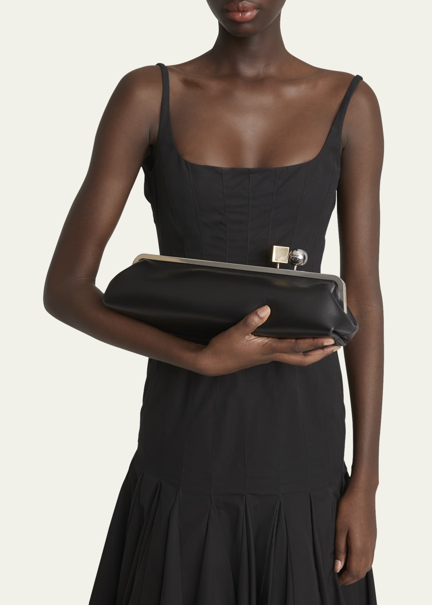 Jacquemus La Pochette Salon Leather Shoulder Bag Image 2 of 6