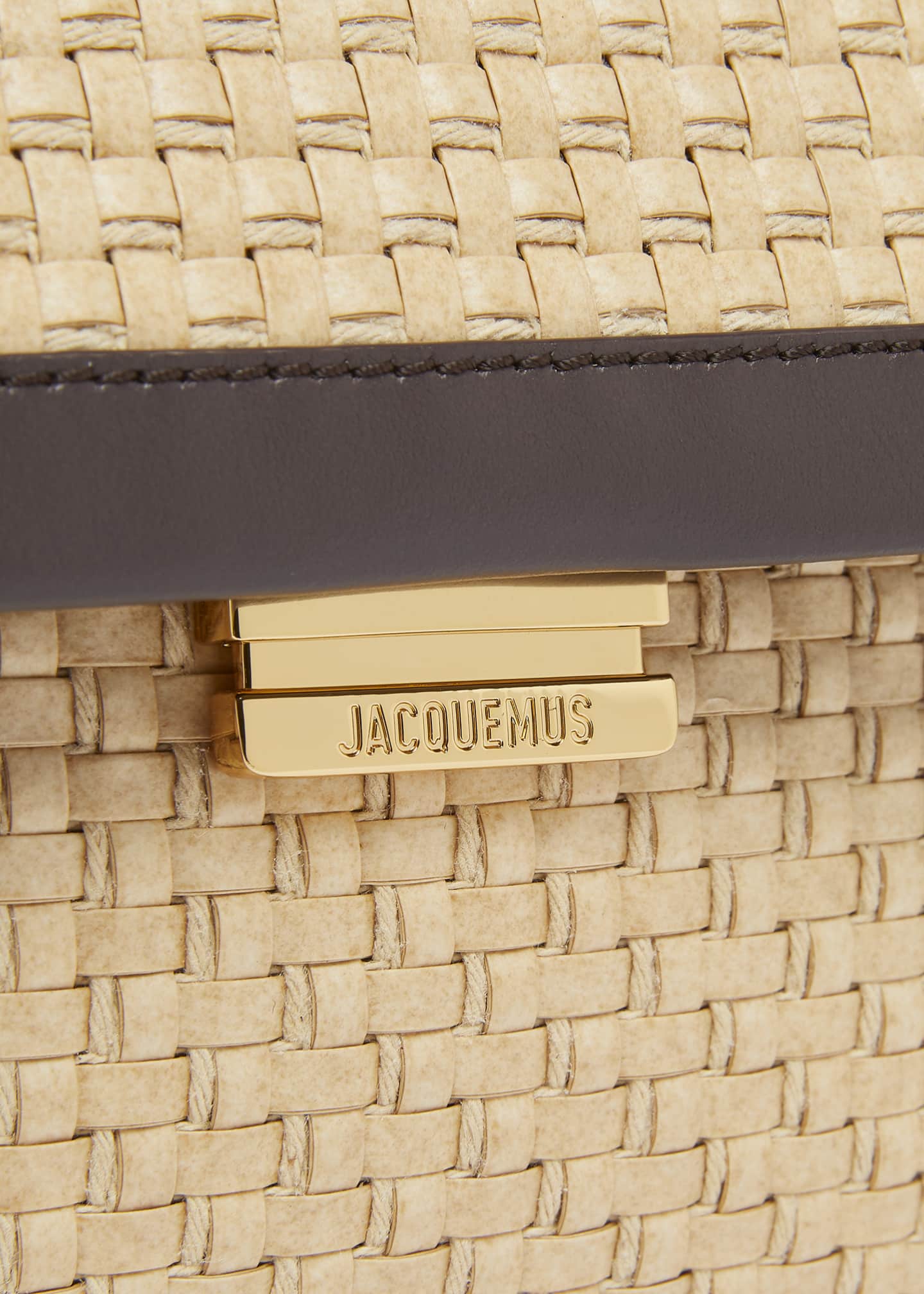 Jacquemus Le Rond Geometric Raffia Shoulder Bag Image 6 of 6