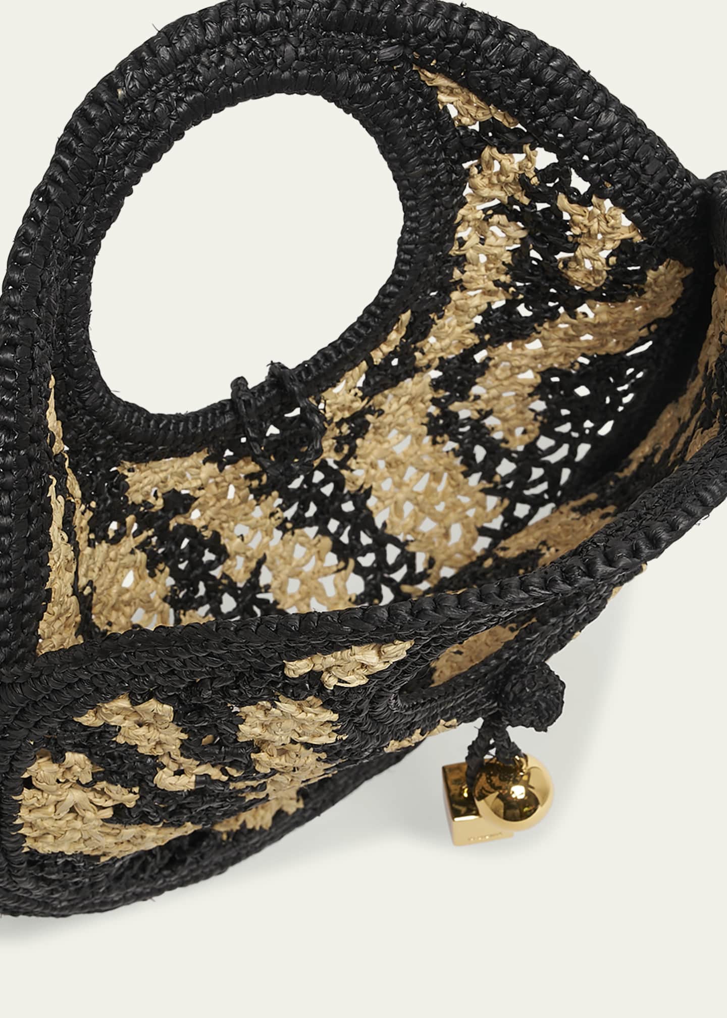 Jacquemus Le Petit Rond Raffia Shoulder Bag Image 4 of 6