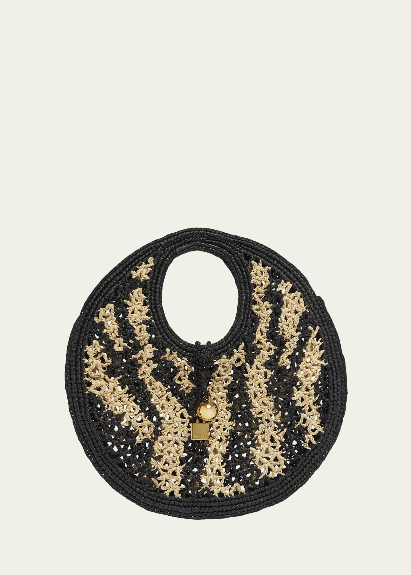Jacquemus Le Petit Rond Raffia Shoulder Bag Image 1 of 6