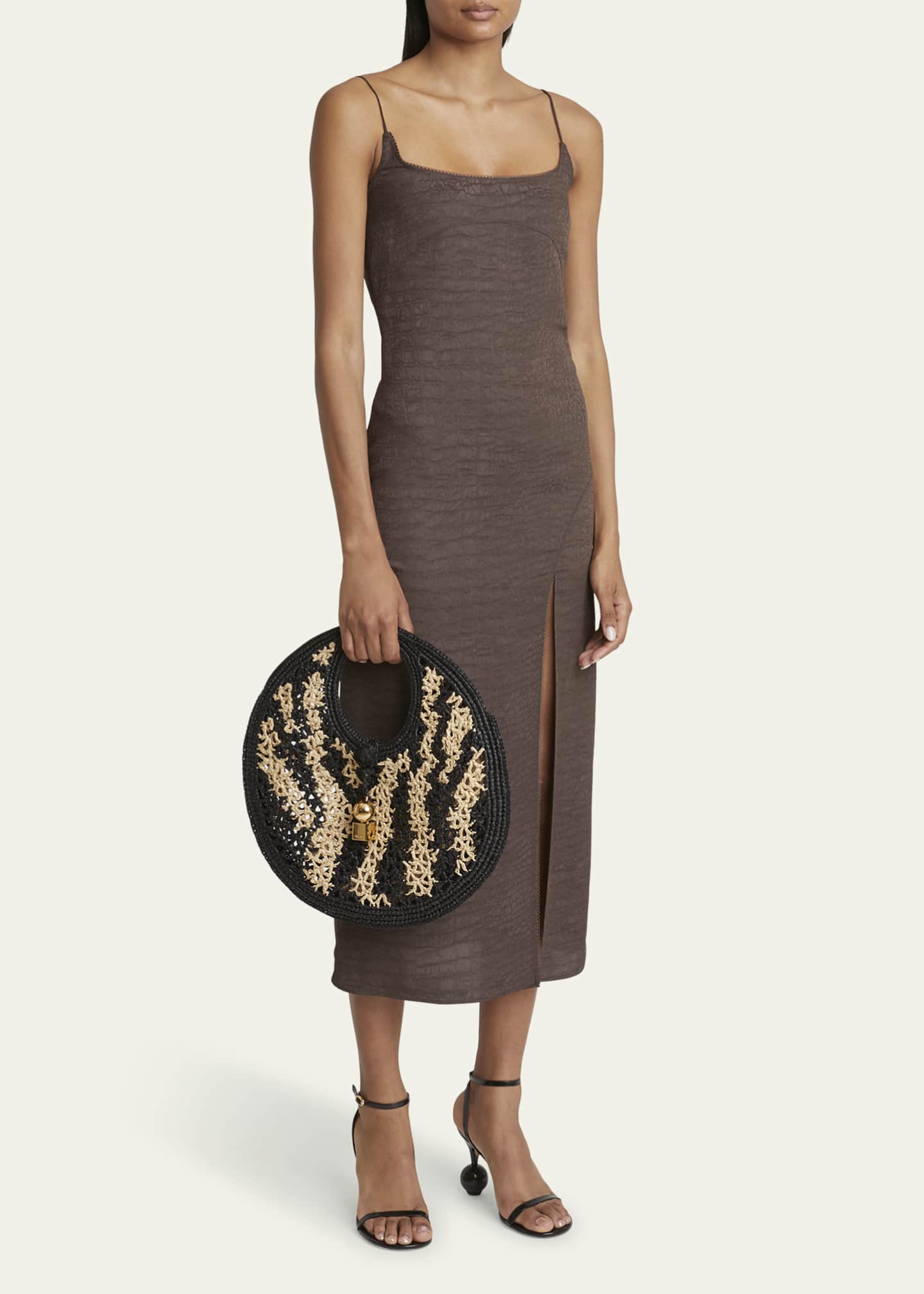 Jacquemus Le Petit Rond Raffia Shoulder Bag Image 5 of 6