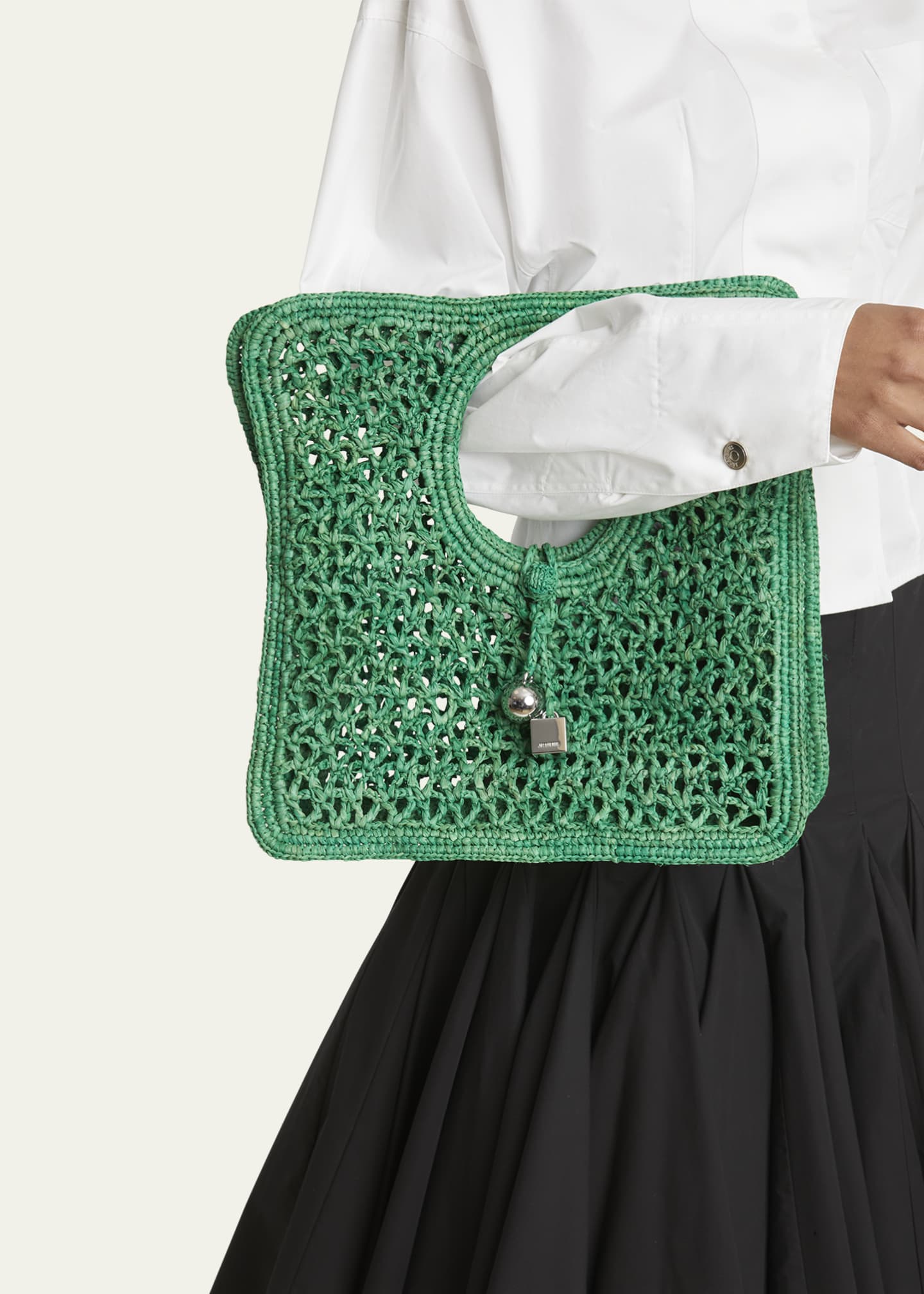 Jacquemus Le Petit Raffia Top-Handle Bag Image 2 of 6