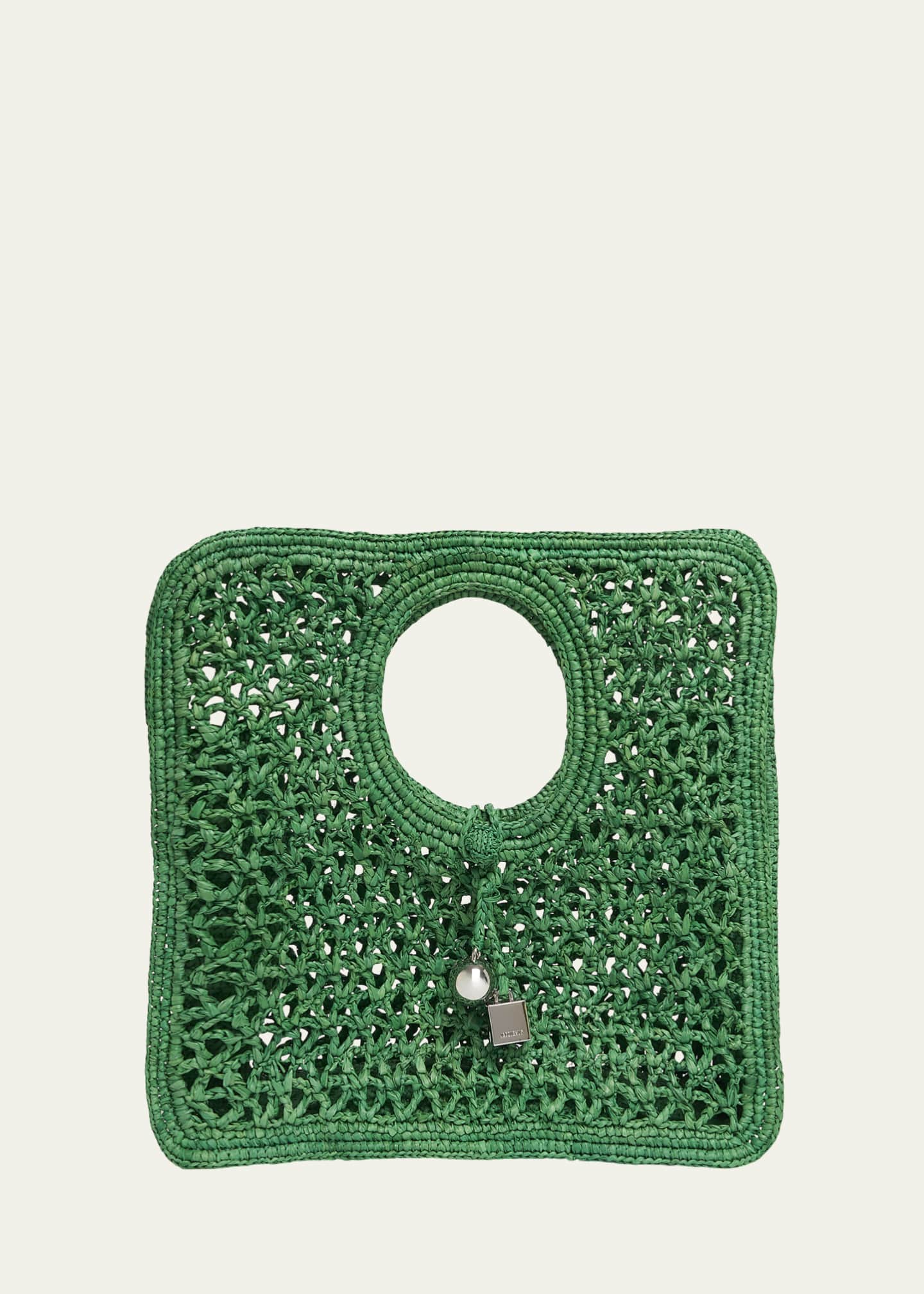 Jacquemus Le Petit Raffia Top-Handle Bag Image 1 of 6