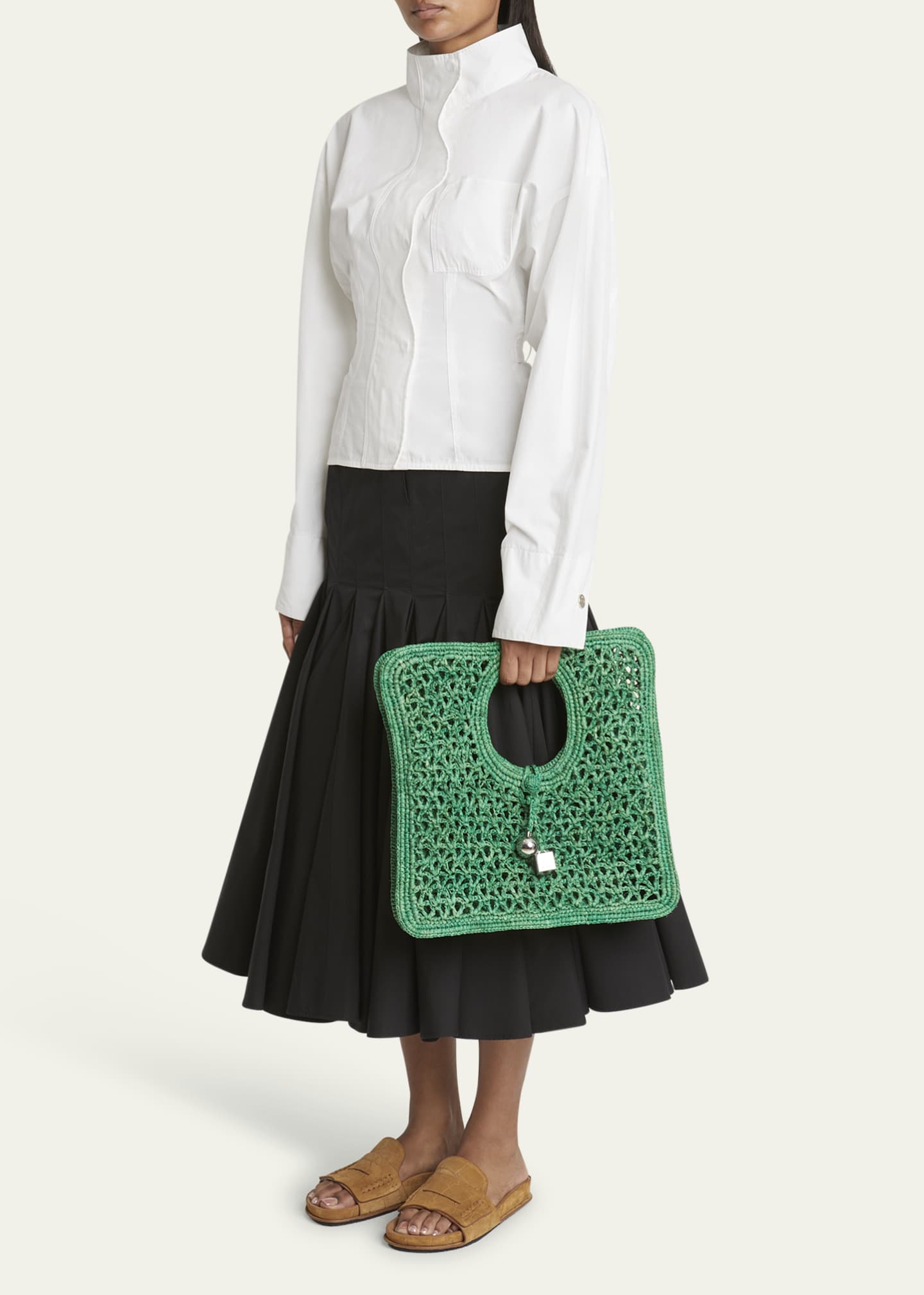 Jacquemus Le Petit Raffia Top-Handle Bag Image 5 of 6
