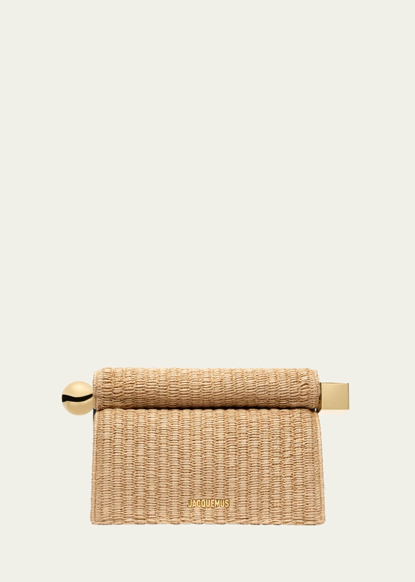Jacquemus La Pochette Rond Raffia Clutch Bag Image 1 of 3