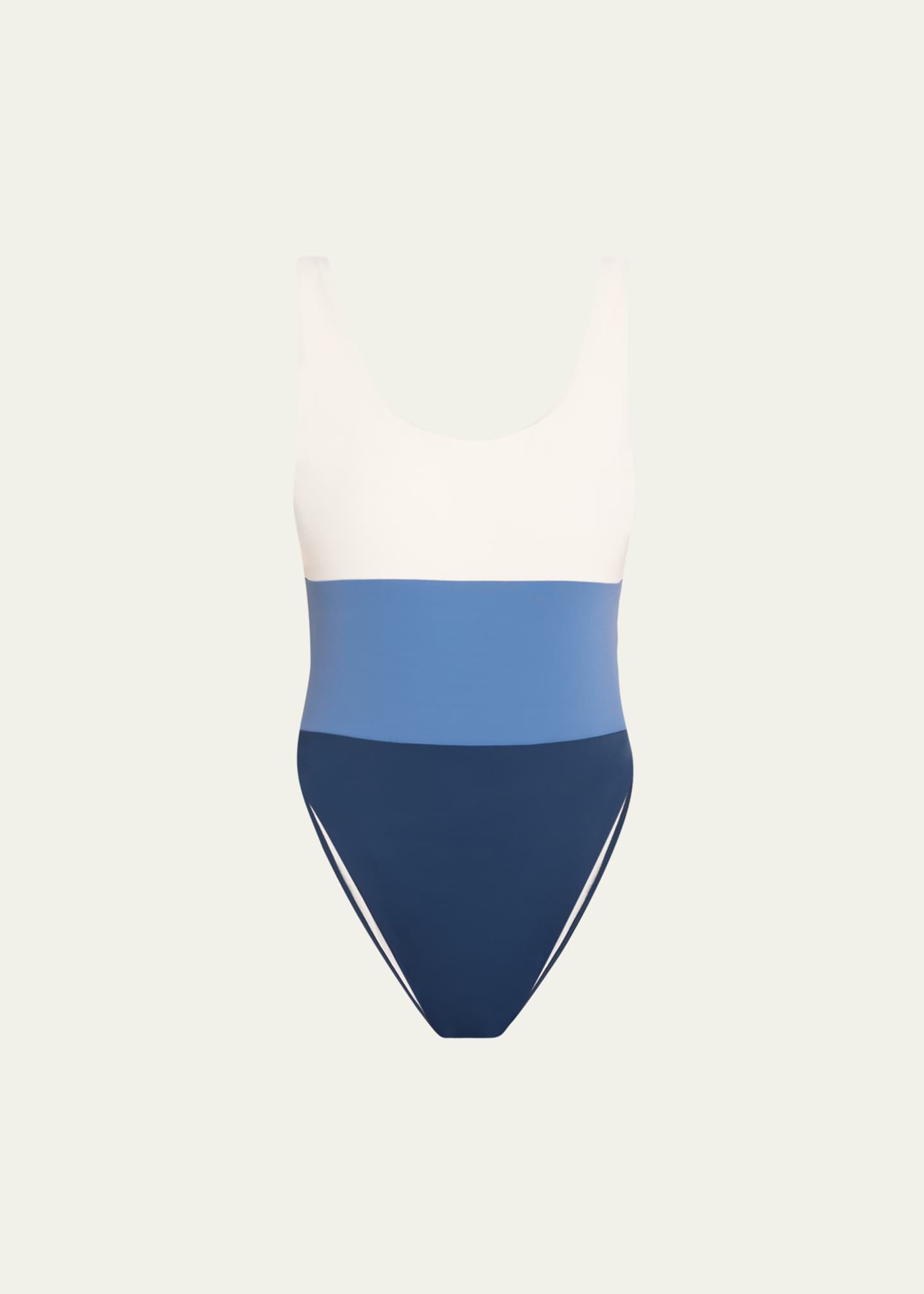 ANEMOS Hume Tricolor One-Piece Swimsuit Image 1 of 4