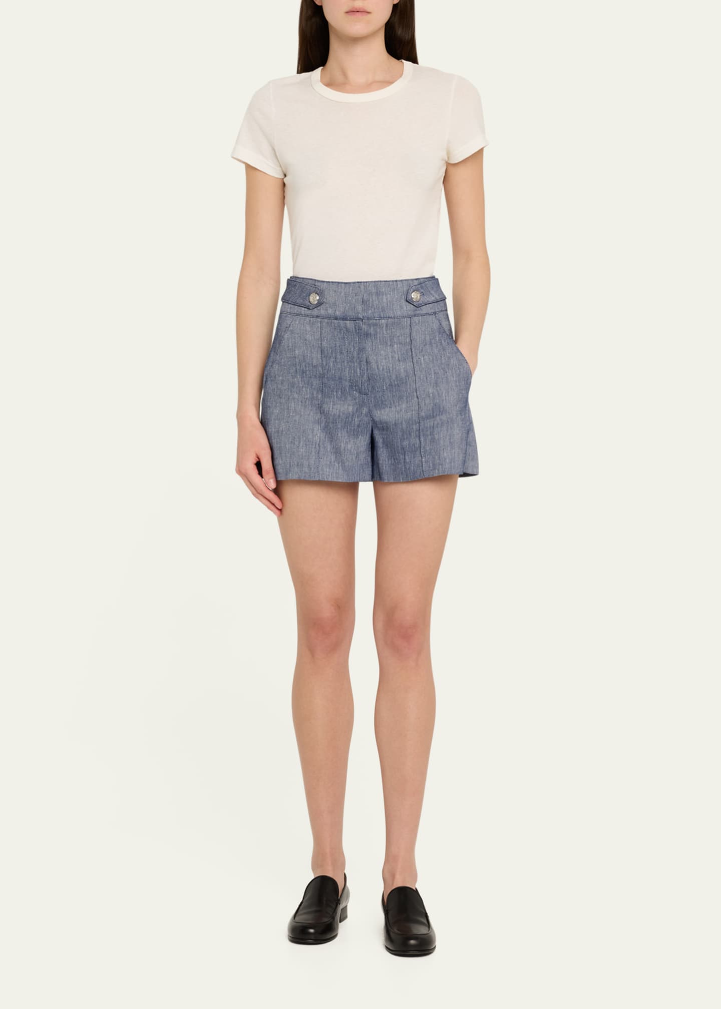 Veronica Beard Runo Tailored Shorts Image 2 of 5