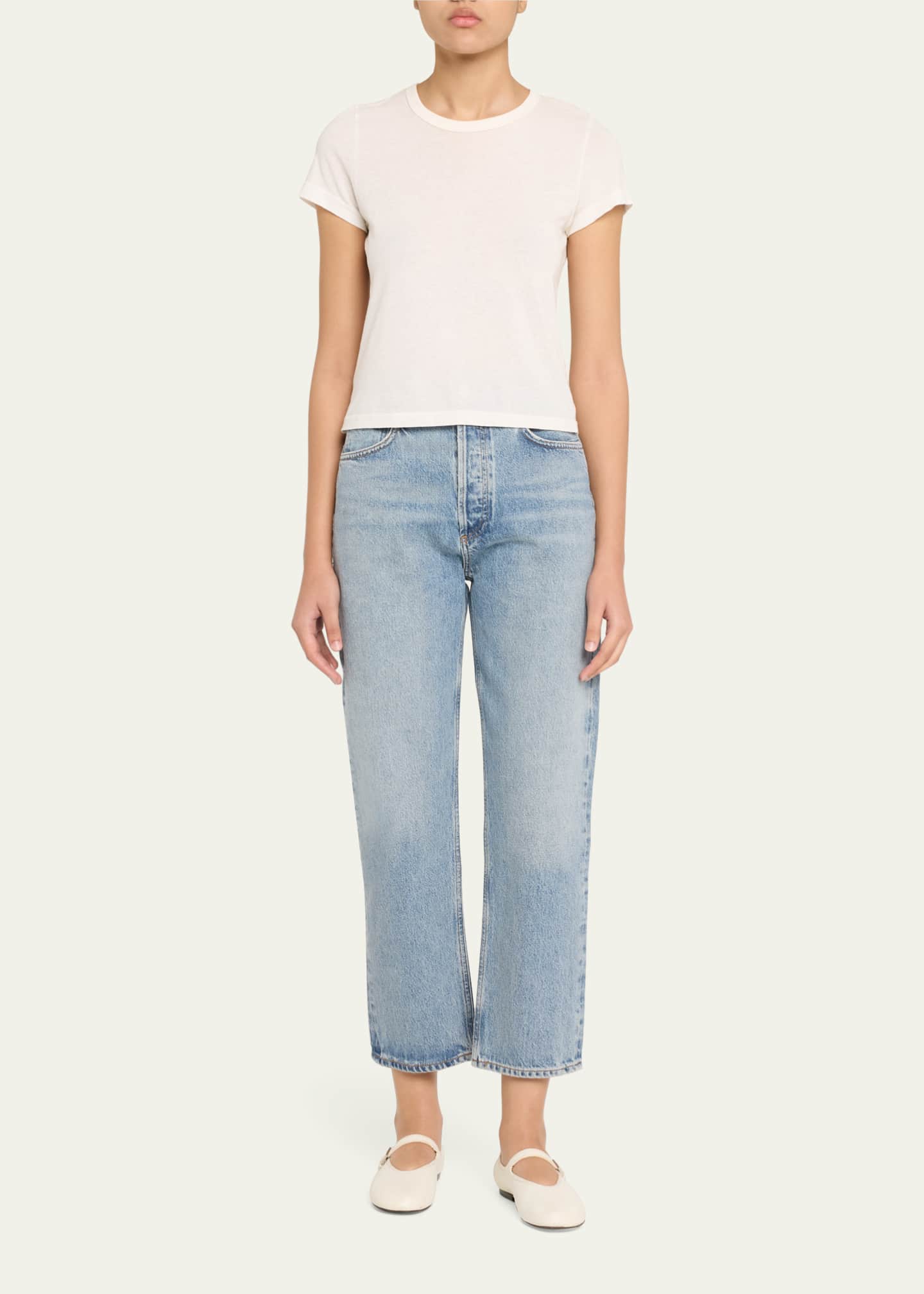 AGOLDE 90s Pinch Waist Cropped Jeans Image 2 of 5