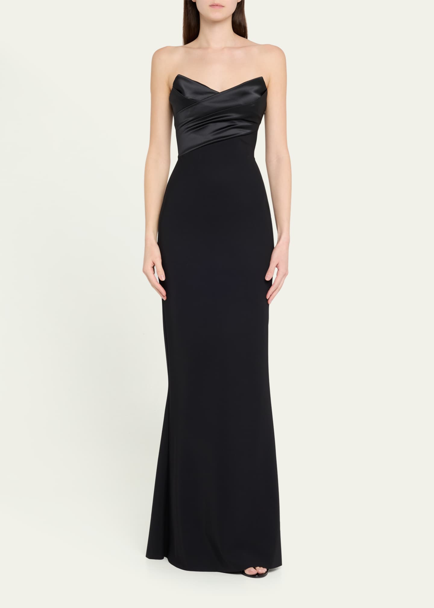 Chiara Boni La Petite Robe Bairei Strapless Jersey Column Gown Image 2 of 5