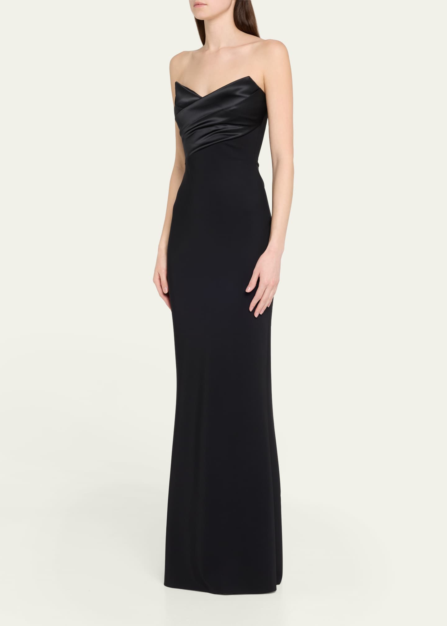 Chiara Boni La Petite Robe Bairei Strapless Jersey Column Gown Image 4 of 5