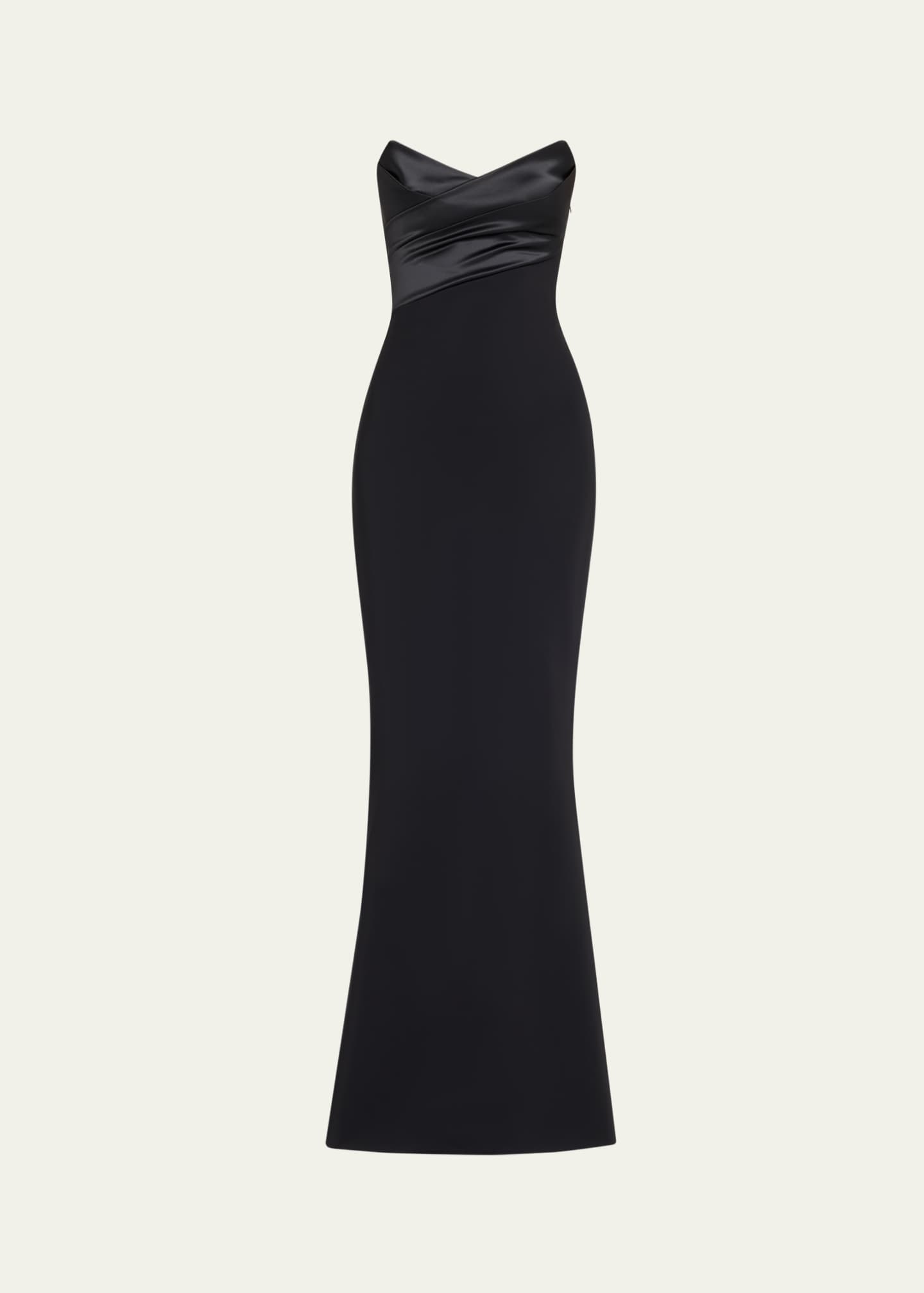 Chiara Boni La Petite Robe Bairei Strapless Jersey Column Gown Image 1 of 5