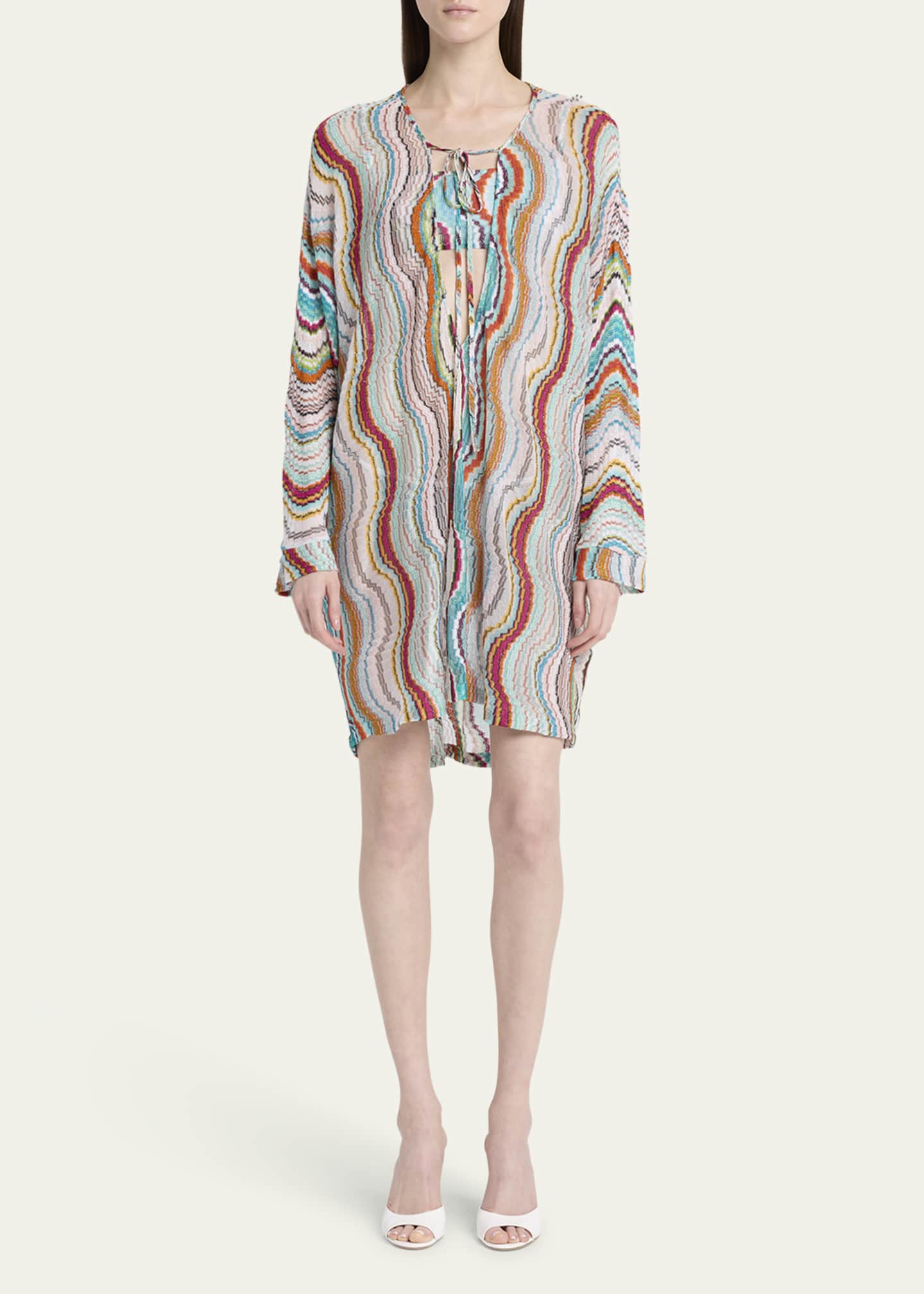 Missoni Tie-Front Tunic Coverup Image 2 of 5