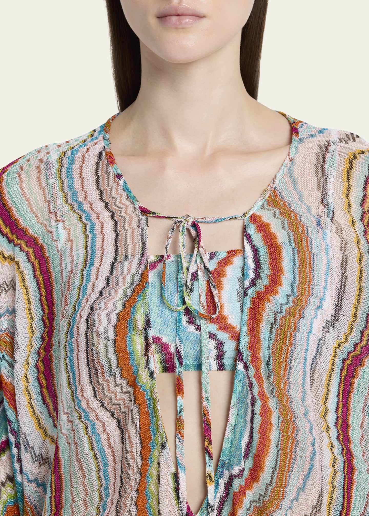 Missoni Tie-Front Tunic Coverup Image 5 of 5