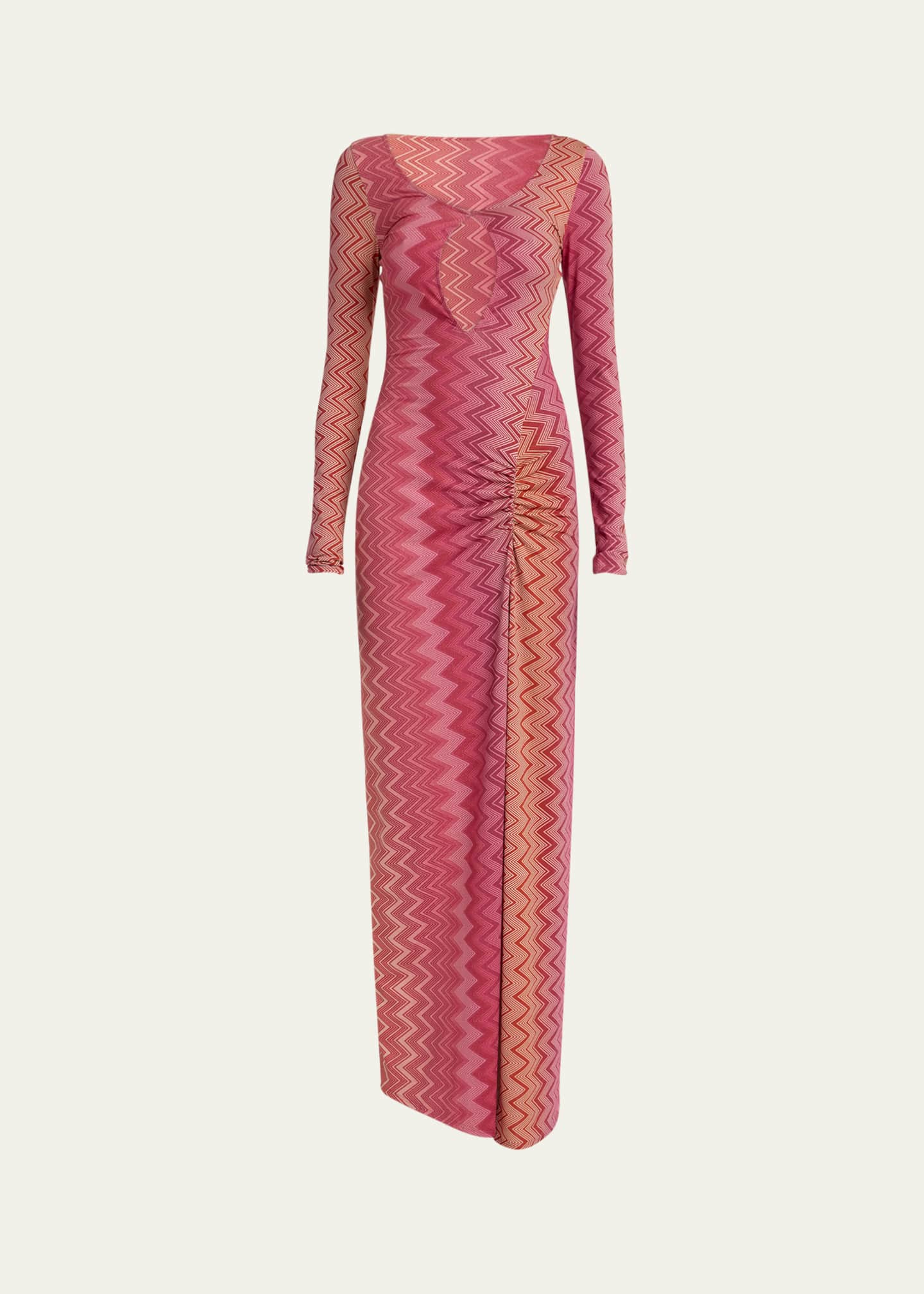 Missoni Chevron Cutout Maxi Dress Coverup Image 1 of 5