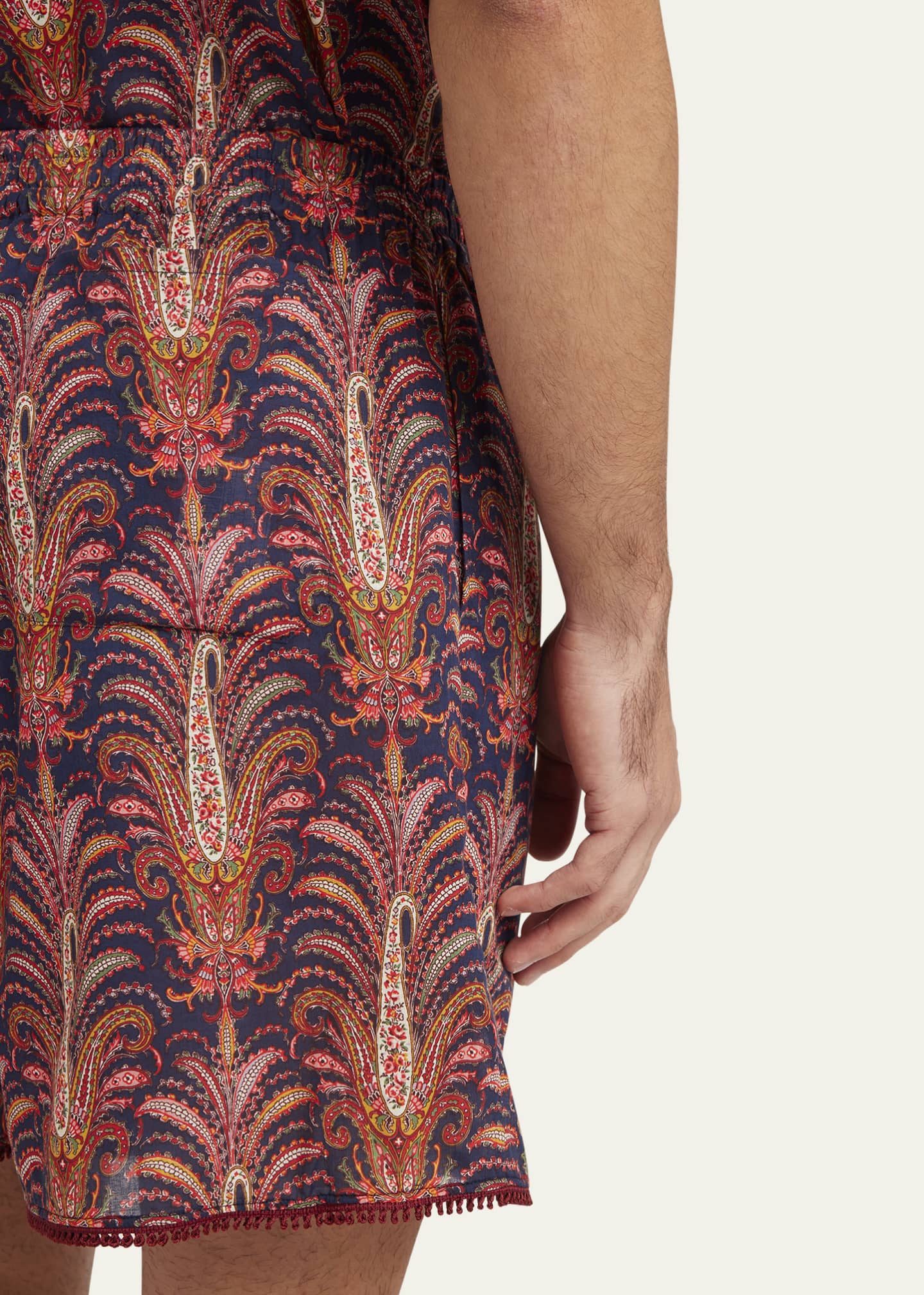 Valentino Garavani Men's Muslin Imaginaire Shorts Image 5 of 5