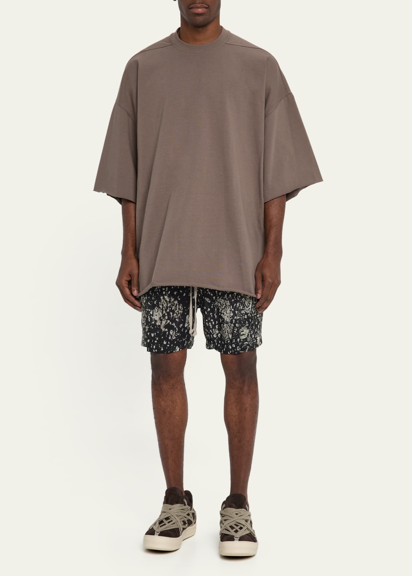 Rick Owens Men's Heavy Jersey Oversized T-Shirt Image 2 of 5