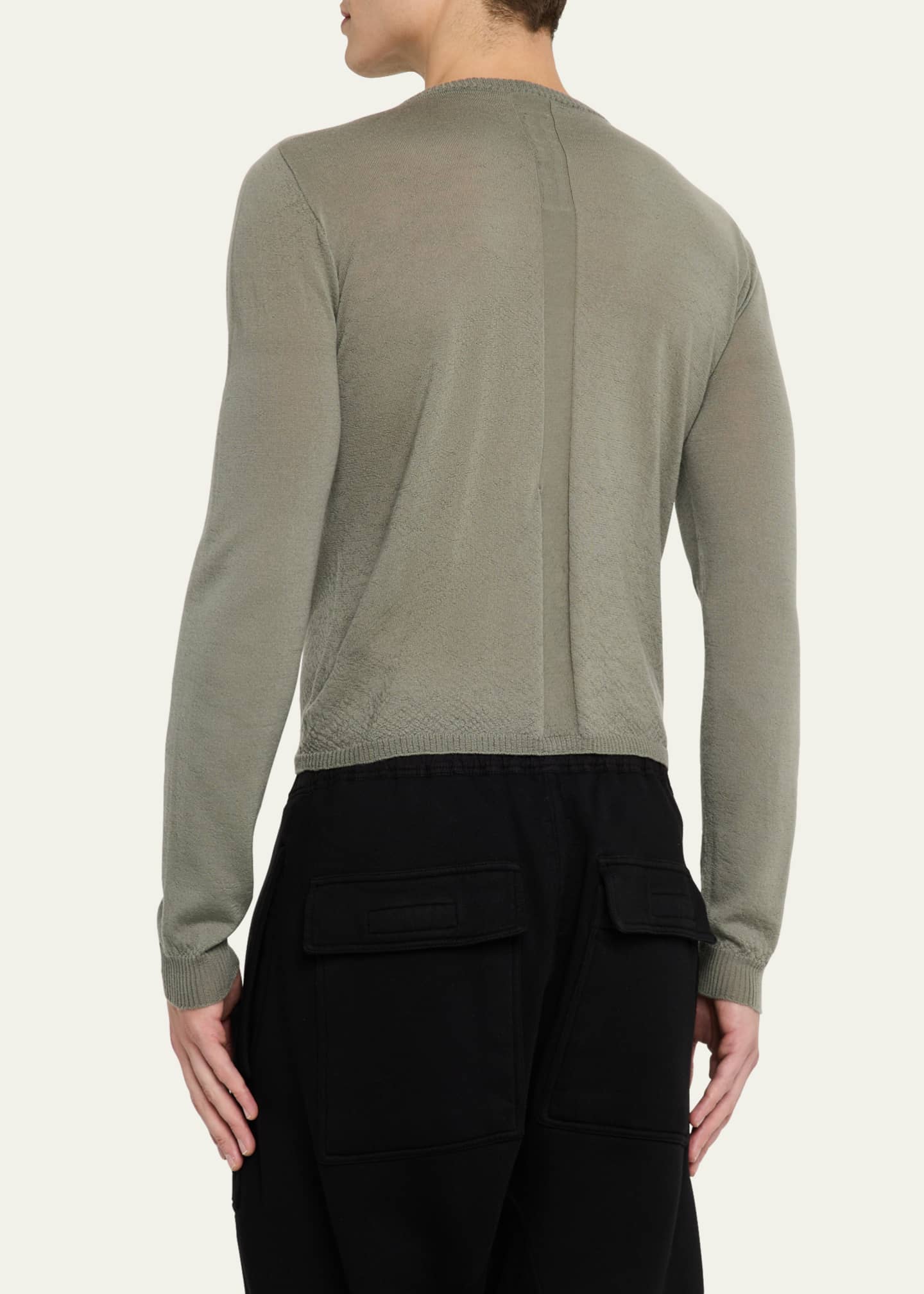 Rick Owens Men's Cashmere Crew Sweater Image 3 of 5