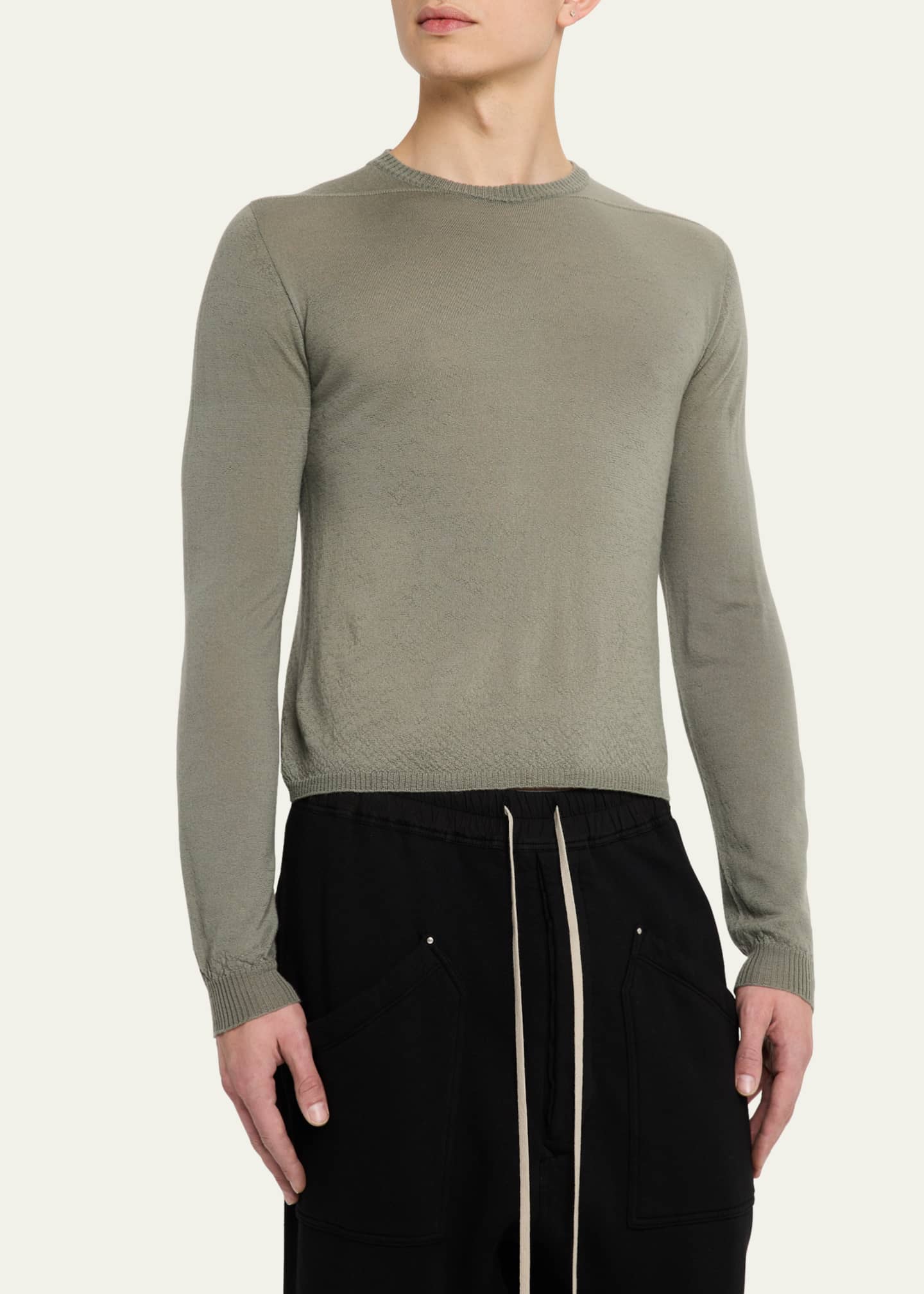 Rick Owens Men's Cashmere Crew Sweater Image 4 of 5