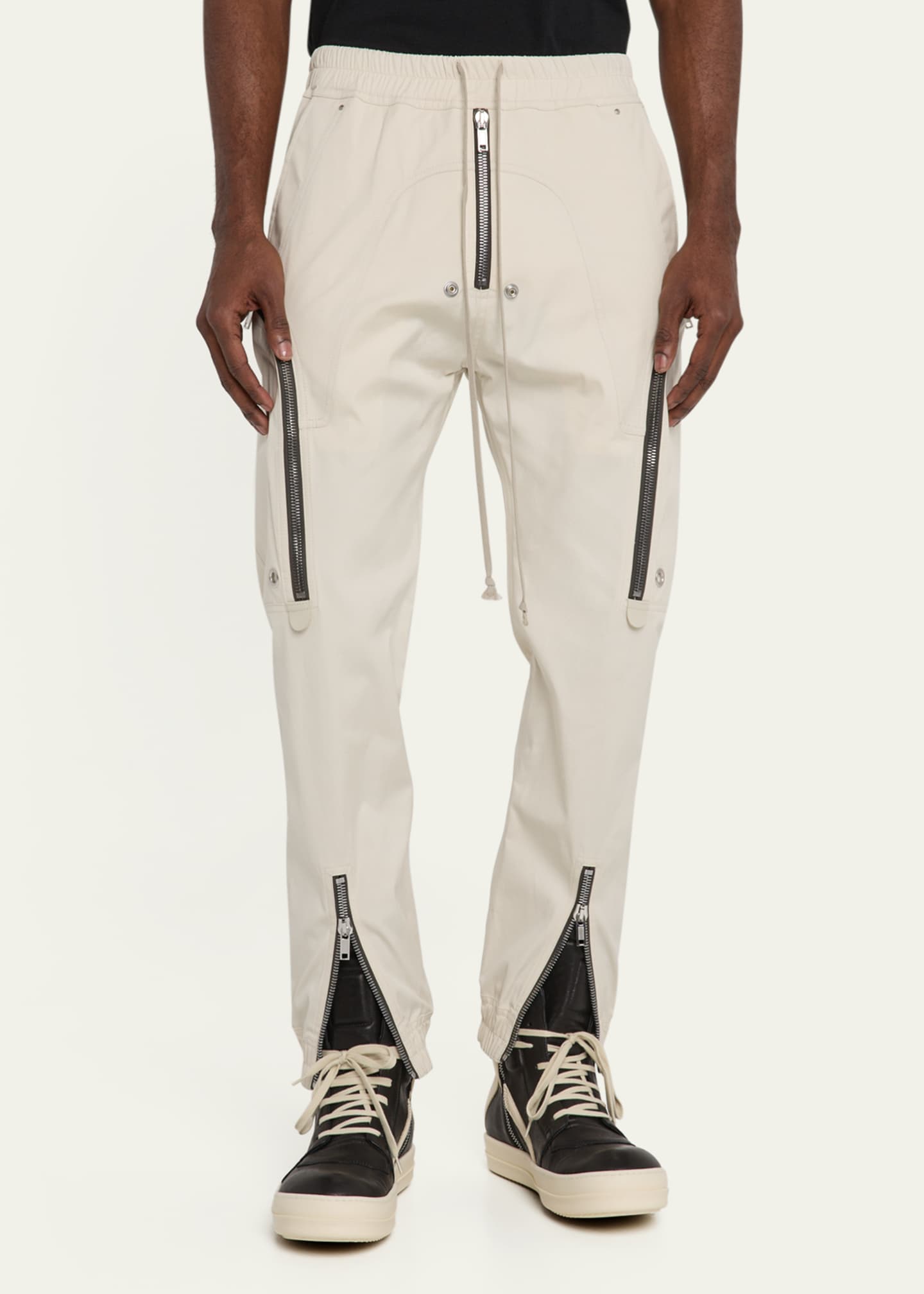 Rick Owens Men's Heavy Cotton Bauhaus Cargo Pants Image 4 of 5