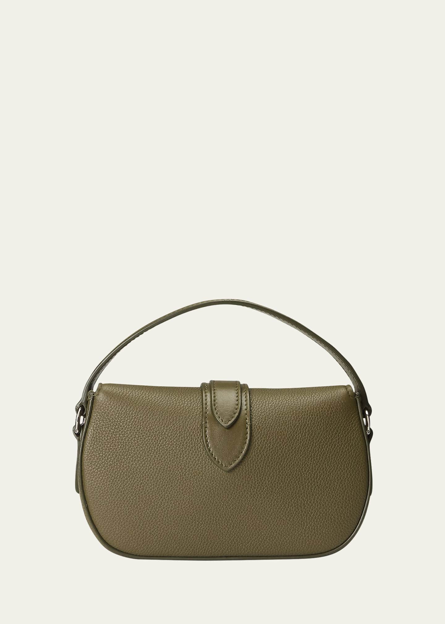 Ralph Lauren Collection Welington Mini Flap Leather Wallet on Chain Image 3 of 6