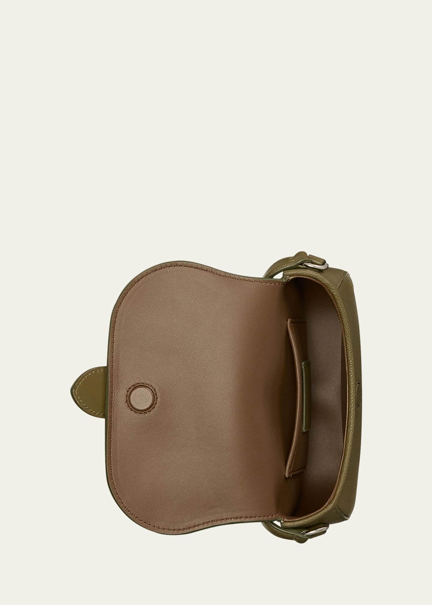 Ralph Lauren Collection Welington Mini Flap Leather Wallet on Chain Image 4 of 6