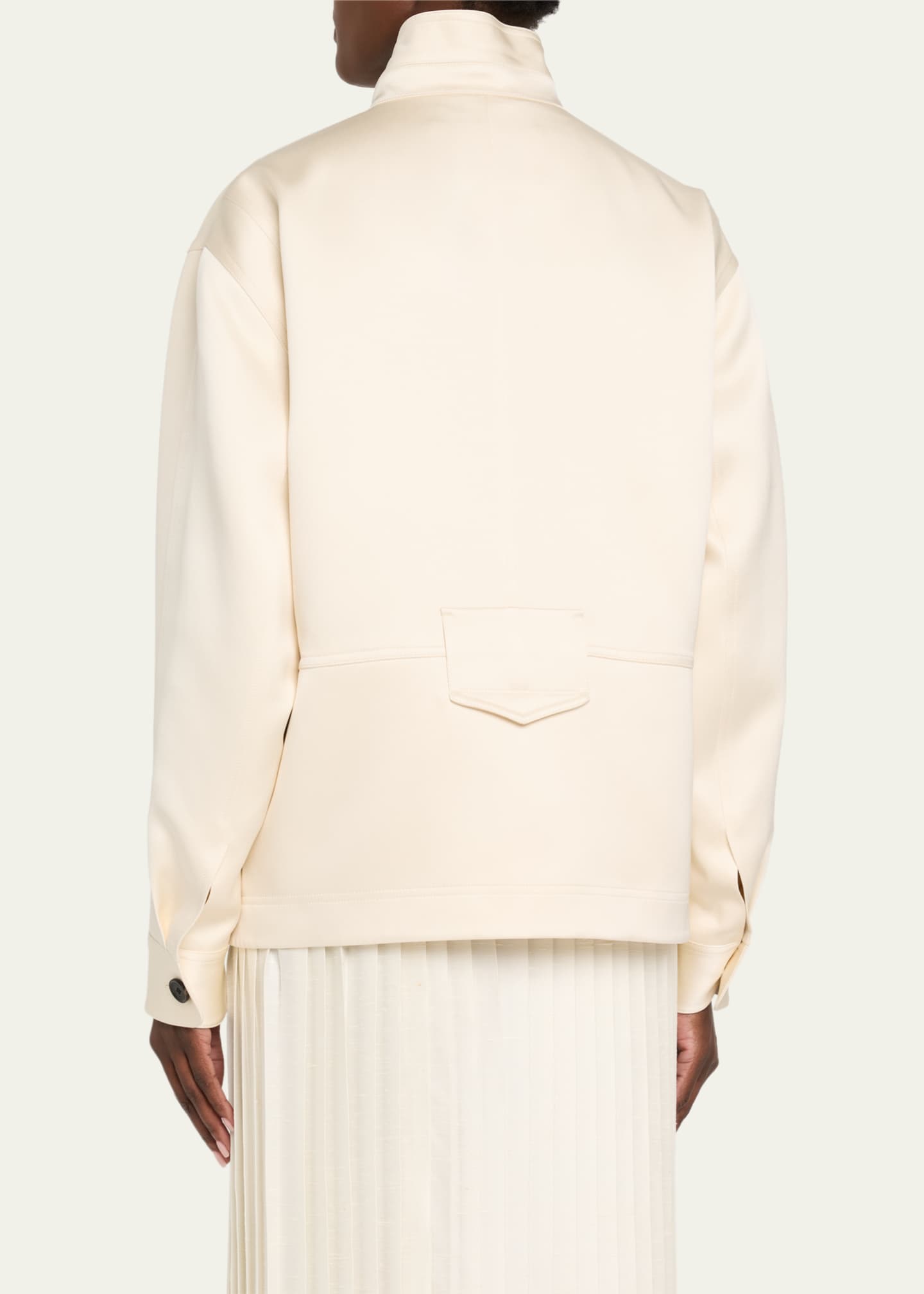 Loro Piana Eddy Satin Mireille Field Jacket Image 3 of 5