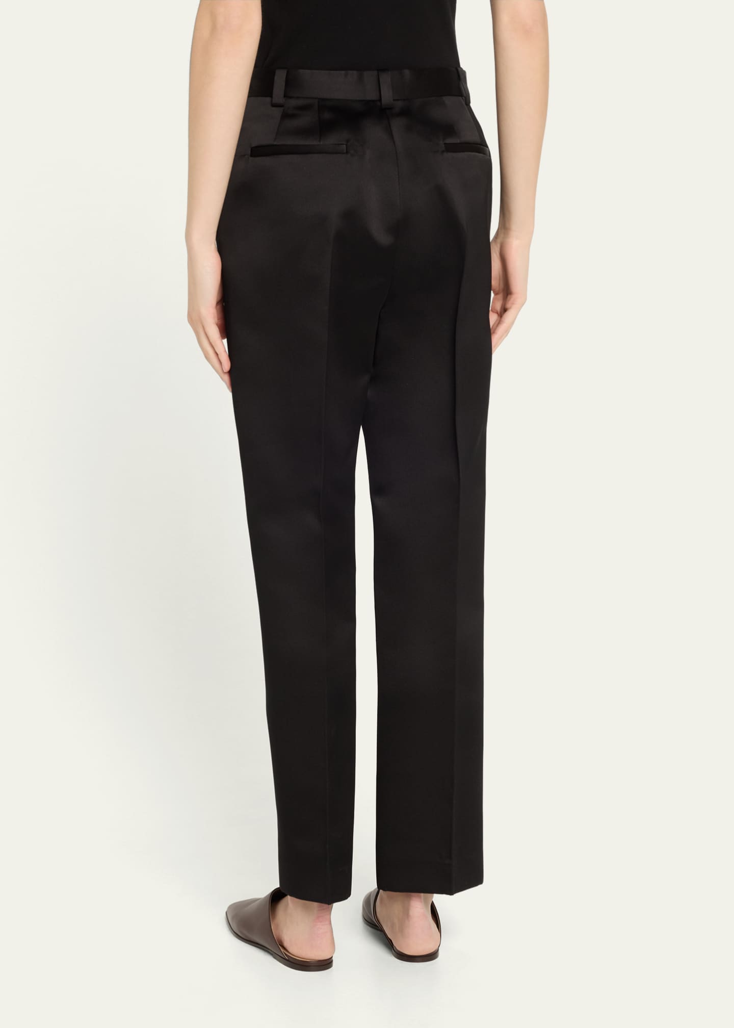 Loro Piana Brad Double Duchesse Satin Trousers Image 3 of 5