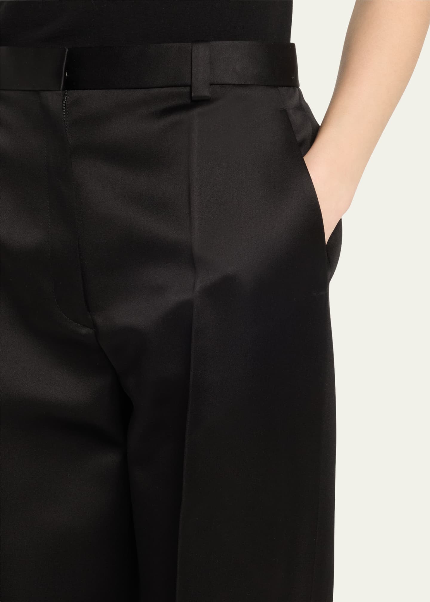 Loro Piana Brad Double Duchesse Satin Trousers Image 5 of 5