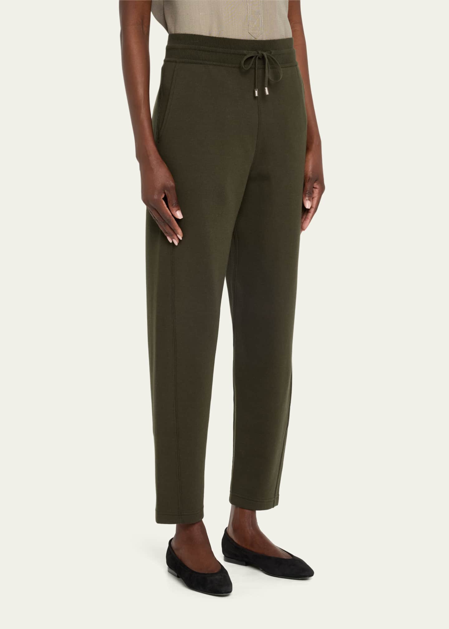 Loro Piana Viera Luxury Cashmere Fleece Drawstring Pants Image 4 of 5