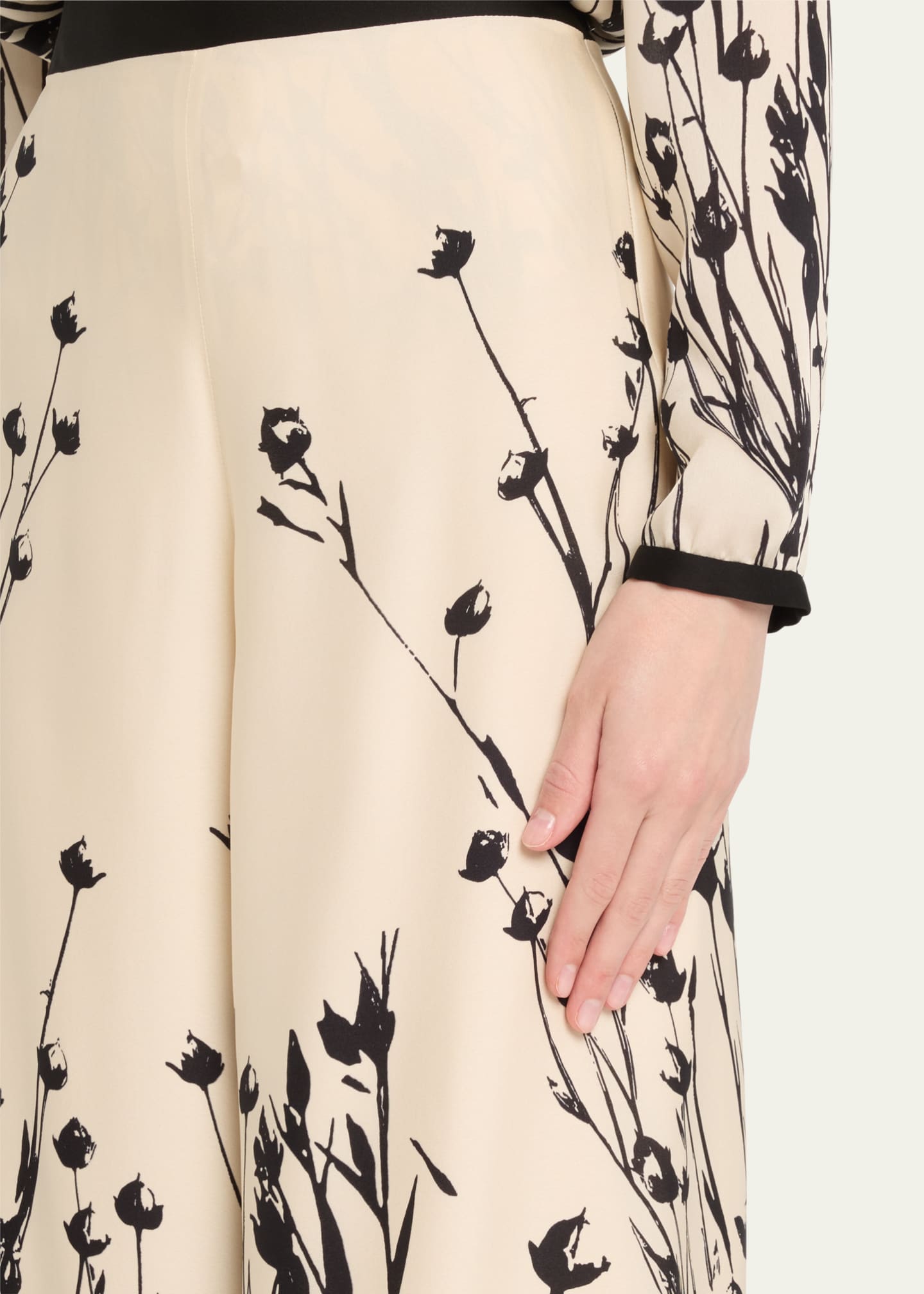 Loro Piana Kristofer Campo Di Lino-Print Silk Wide-Leg Trousers Image 5 of 5
